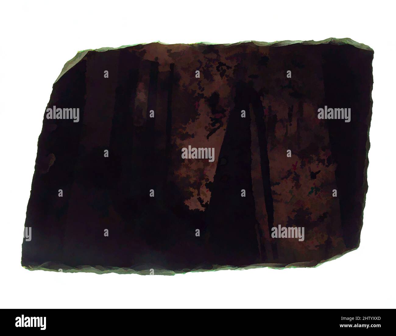 Art inspiré par Glass fragment, 13th–14th Century, européen, Pot Metal Glass, total: 3 x 2 po. (7,5 x 5 cm), vitraux, oeuvres classiques modernisées par Artotop avec une touche de modernité. Formes, couleur et valeur, impact visuel accrocheur sur l'art émotions par la liberté d'œuvres d'art d'une manière contemporaine. Un message intemporel qui cherche une nouvelle direction créative. Artistes qui se tournent vers le support numérique et créent le NFT Artotop Banque D'Images