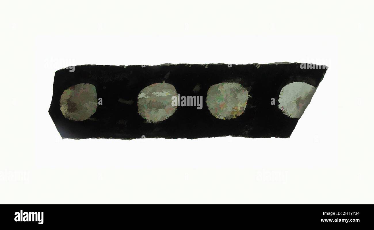 Art inspiré par Glass fragment, 14th–15th Century, européen, verre incolore, total : 3 1/8 x 7/8 po (8 x 2 cm), vitraux, oeuvres classiques modernisées par Artotop avec une touche de modernité. Formes, couleur et valeur, impact visuel accrocheur sur l'art émotions par la liberté d'œuvres d'art d'une manière contemporaine. Un message intemporel qui cherche une nouvelle direction créative. Artistes qui se tournent vers le support numérique et créent le NFT Artotop Banque D'Images