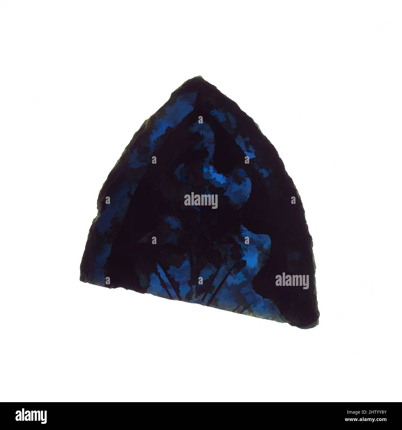 Art inspiré par Glass fragment, 13th–14th Century, européen, Pot Metal Glass, total: 2 x 1 /3/4 po (5 x 4,5 cm), vitrail, oeuvres classiques modernisées par Artotop avec une touche de modernité. Formes, couleur et valeur, impact visuel accrocheur sur l'art émotions par la liberté d'œuvres d'art d'une manière contemporaine. Un message intemporel qui cherche une nouvelle direction créative. Artistes qui se tournent vers le support numérique et créent le NFT Artotop Banque D'Images