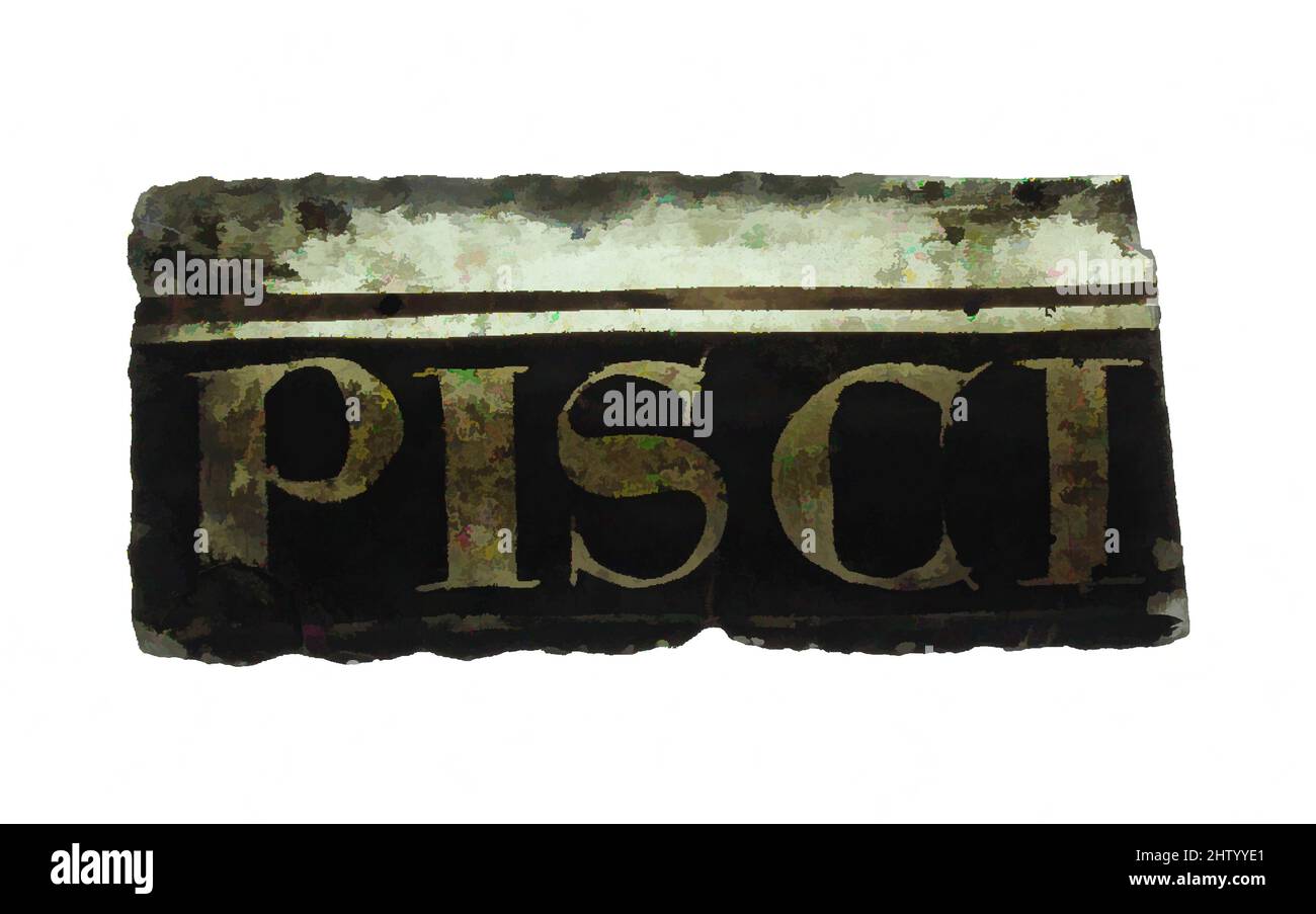 Art inspiré par Glass fragment, 15th Century, européen, verre incolore, total: 2 1/4 x 1 po. (5,7 x 2,5 cm), vitraux, oeuvres classiques modernisées par Artotop avec une touche de modernité. Formes, couleur et valeur, impact visuel accrocheur sur l'art émotions par la liberté d'œuvres d'art d'une manière contemporaine. Un message intemporel qui cherche une nouvelle direction créative. Artistes qui se tournent vers le support numérique et créent le NFT Artotop Banque D'Images