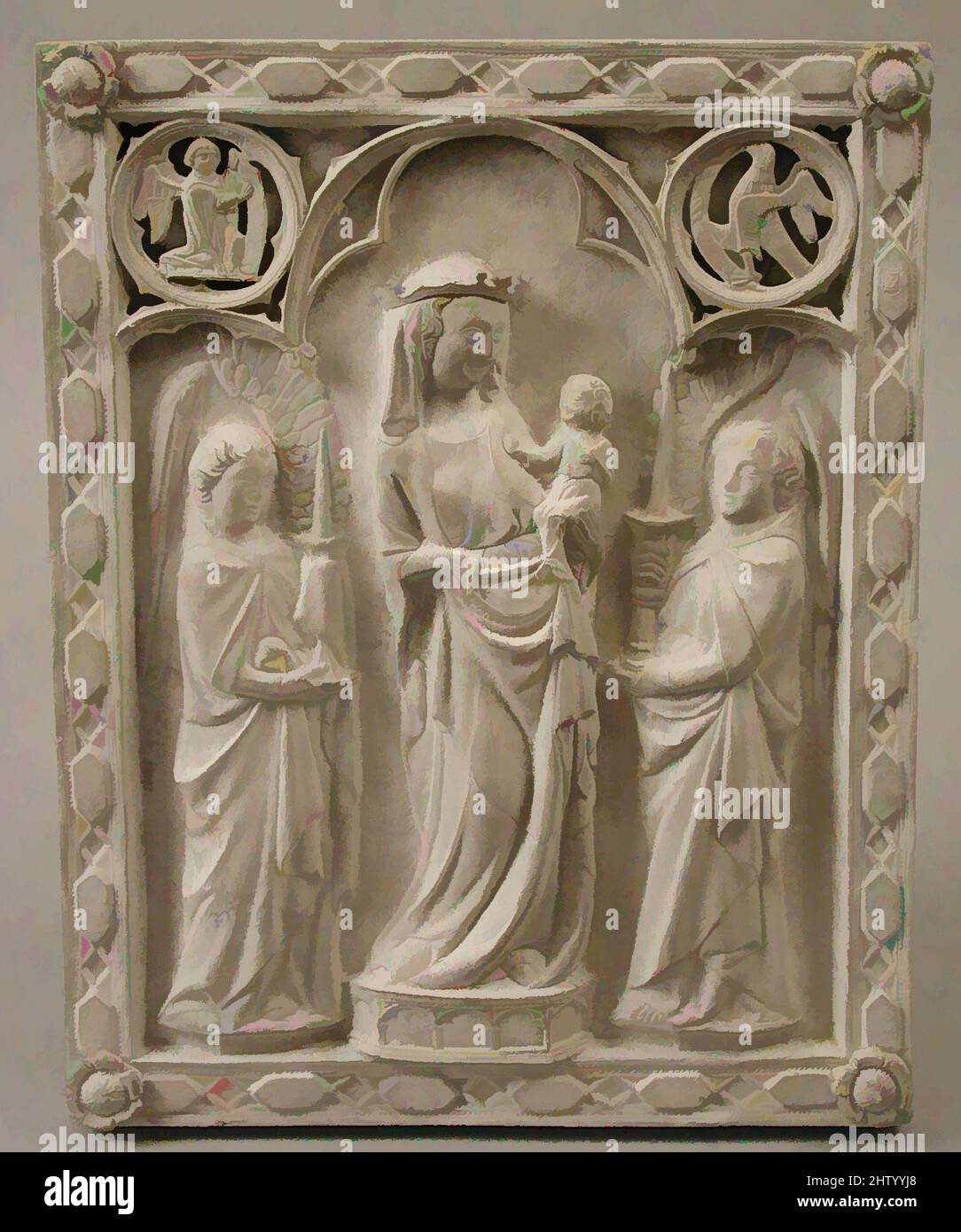 Art inspiré de la couverture de livre, 15th siècle, français, plâtre, total: 15 7/16 x 12 3/8 x 1 9/16 po. (39,2 x 31,4 x 4 cm), reproductions-ivoires, oeuvres classiques modernisées par Artotop avec une touche de modernité. Formes, couleur et valeur, impact visuel accrocheur sur l'art émotions par la liberté d'œuvres d'art d'une manière contemporaine. Un message intemporel qui cherche une nouvelle direction créative. Artistes qui se tournent vers le support numérique et créent le NFT Artotop Banque D'Images