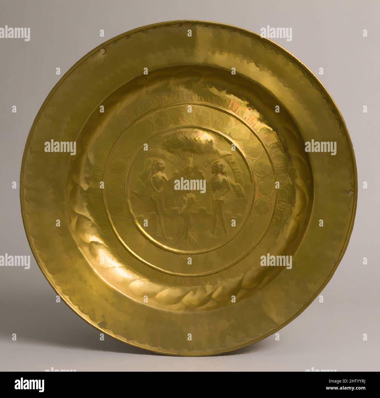 Art inspiré par la vaisselle, début du 16th siècle, allemand, laiton, total: 16 3/4 x 1 15/16 po. (42,5 x 4,9 cm), Metalwork-Brass, oeuvres classiques modernisées par Artotop avec une touche de modernité. Formes, couleur et valeur, impact visuel accrocheur sur l'art émotions par la liberté d'œuvres d'art d'une manière contemporaine. Un message intemporel qui cherche une nouvelle direction créative. Artistes qui se tournent vers le support numérique et créent le NFT Artotop Banque D'Images