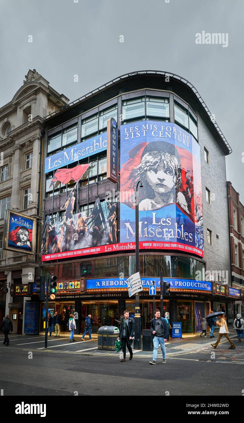 « les miserables » au théâtre de Sondheim, Westminster, Londres, Angleterre, 2022. Banque D'Images