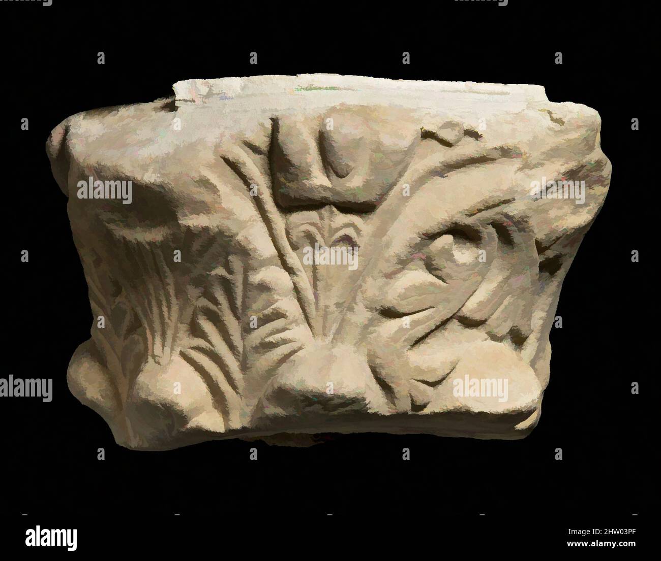 Art inspiré par Capital, env. 1130–40, fabriqué en France d'aujourd'hui, catalan, marbre, total: 8 1/4 x 12 po. (21 x 30,5 cm), Sculpture-architectural, oeuvres classiques modernisées par Artotop avec une touche de modernité. Formes, couleur et valeur, impact visuel accrocheur sur l'art émotions par la liberté d'œuvres d'art d'une manière contemporaine. Un message intemporel qui cherche une nouvelle direction créative. Artistes qui se tournent vers le support numérique et créent le NFT Artotop Banque D'Images