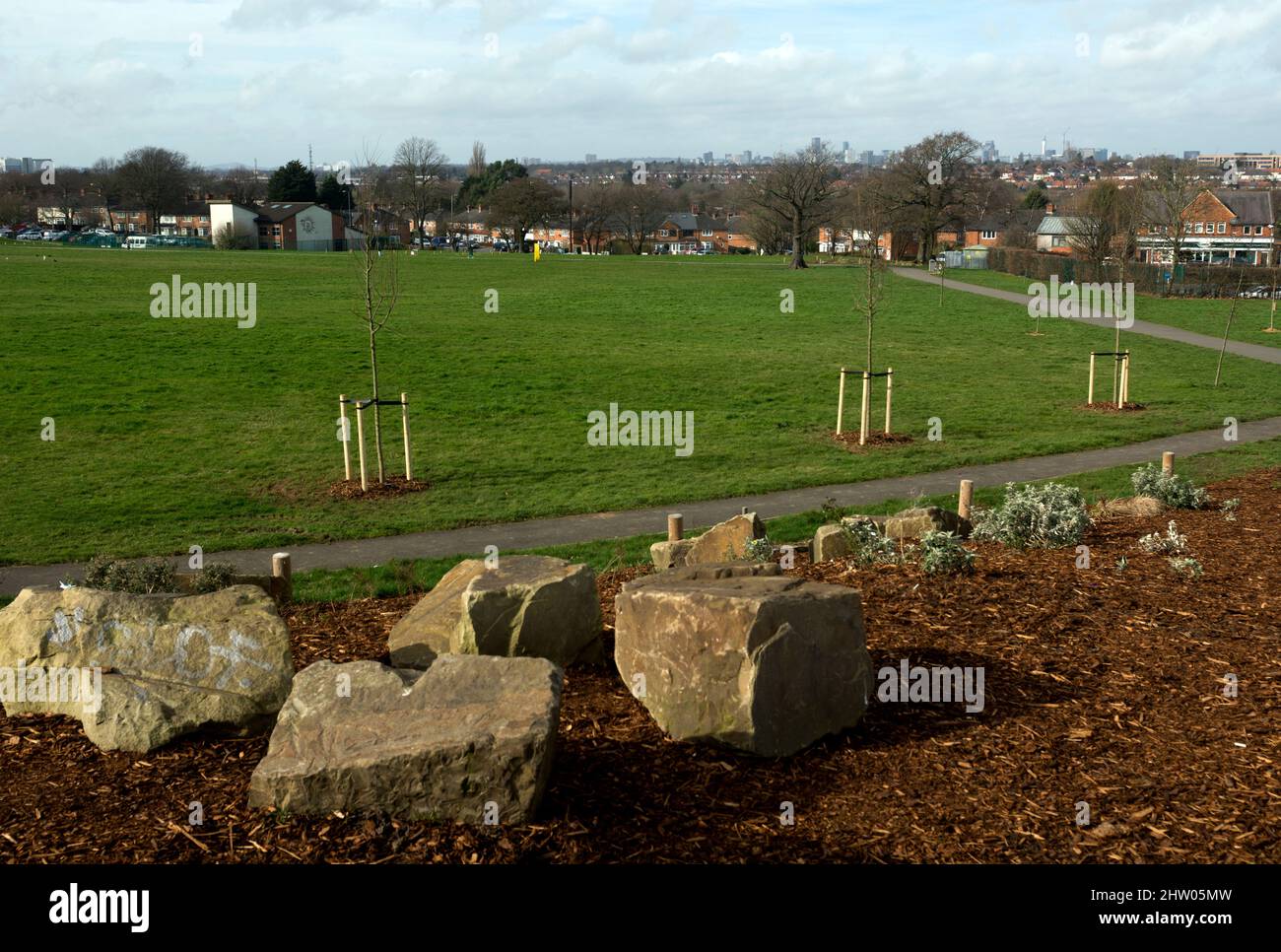 Oaklands Recreation Ground, Yardley, Birmingham, Royaume-Uni Banque D'Images