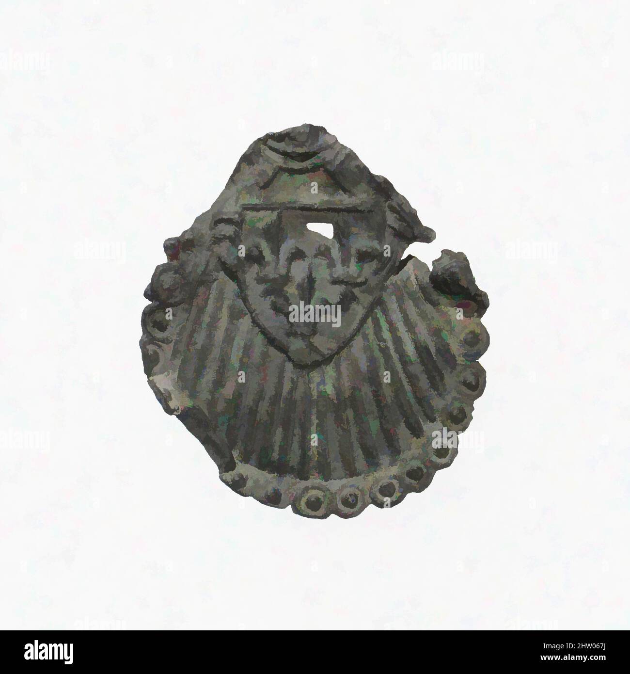 Art inspiré par l'insigne de Pilgrim, 15th siècle, français, plomb, total: 7/8 x 13/16in. (2,3 x 2,1cm), Metalwork-Lead, oeuvres classiques modernisées par Artotop avec une touche de modernité. Formes, couleur et valeur, impact visuel accrocheur sur l'art émotions par la liberté d'œuvres d'art d'une manière contemporaine. Un message intemporel qui cherche une nouvelle direction créative. Artistes qui se tournent vers le support numérique et créent le NFT Artotop Banque D'Images