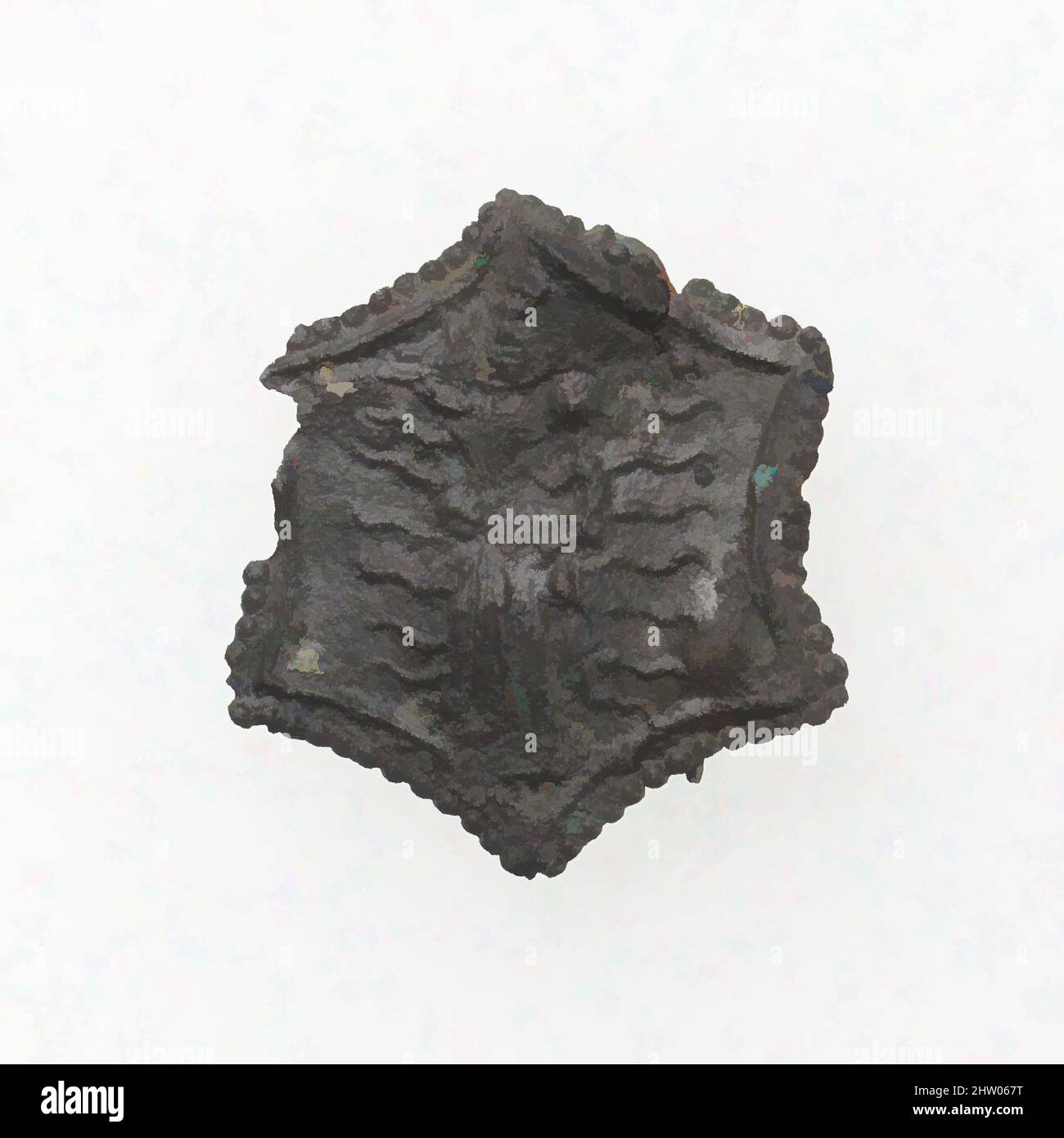 Art inspiré par l'insigne de Pilgrim, 14th–16th siècle, français, plomb, total : 1 x 13/16in. (2,5 x 2,1cm), Metalwork-Lead, oeuvres classiques modernisées par Artotop avec une touche de modernité. Formes, couleur et valeur, impact visuel accrocheur sur l'art émotions par la liberté d'œuvres d'art d'une manière contemporaine. Un message intemporel qui cherche une nouvelle direction créative. Artistes qui se tournent vers le support numérique et créent le NFT Artotop Banque D'Images