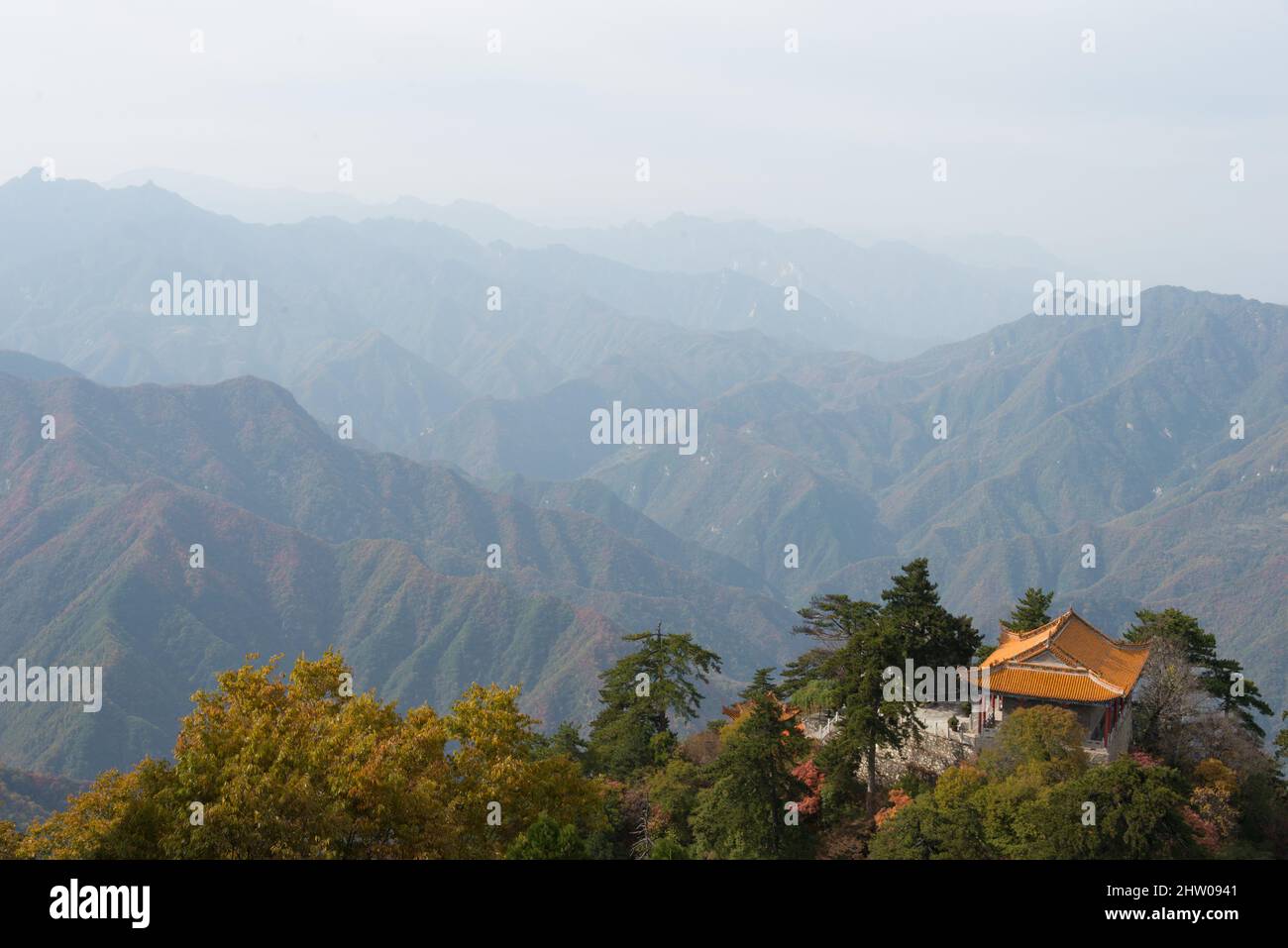 XI'AN, CHINE - Sud Mont Wutai (Nanwutai). Un paysage célèbre à Xi'an, Shaanxi, Chine. Banque D'Images