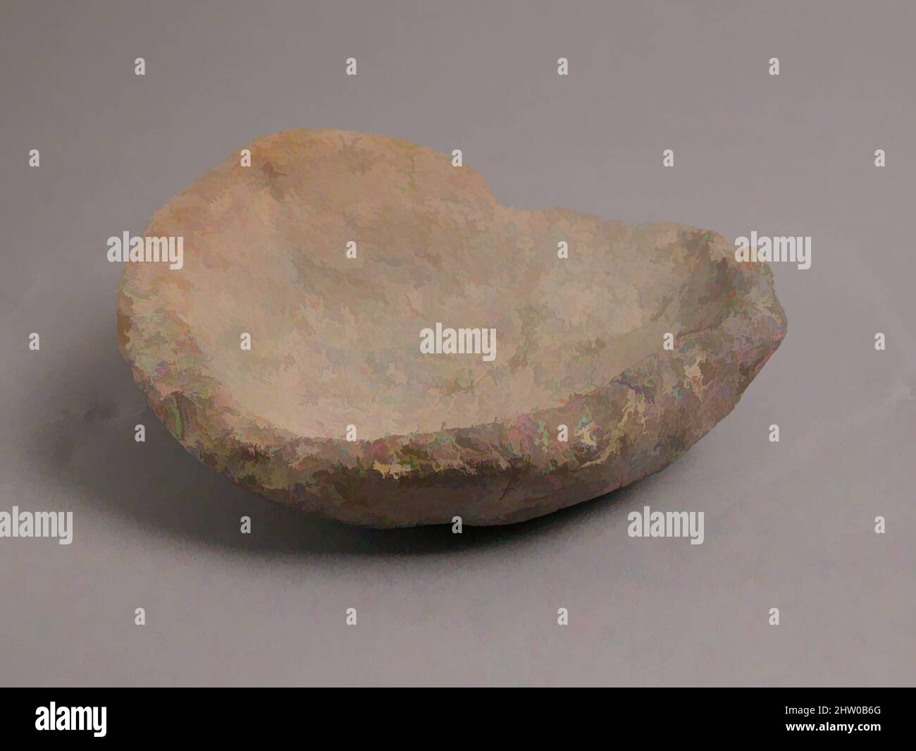 Art inspiré par Bowl, 4th–7th siècle, fabriqué à Kharga Oasis, Égypte byzantine, copte, faïence, H: 1 15/16 po. (4,9 cm) ; diamètre : 5 1/16 po (12,9 cm), céramique, oeuvres classiques modernisées par Artotop avec une touche de modernité. Formes, couleur et valeur, impact visuel accrocheur sur l'art émotions par la liberté d'œuvres d'art d'une manière contemporaine. Un message intemporel qui cherche une nouvelle direction créative. Artistes qui se tournent vers le support numérique et créent le NFT Artotop Banque D'Images