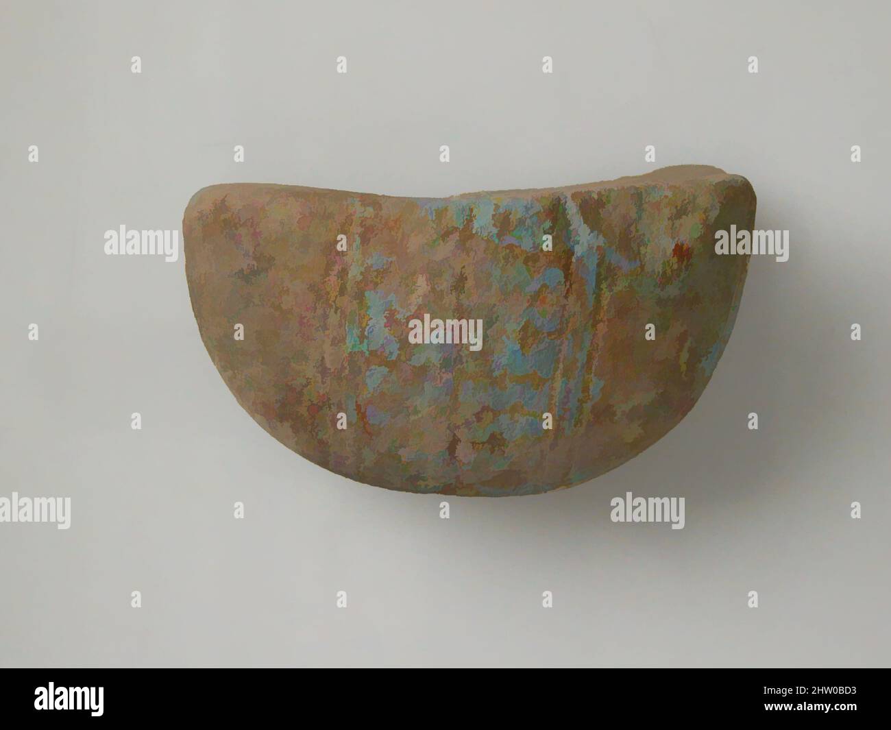 Art inspiré par Amulet, 4th–7th siècle, fait à Kharga Oasis, Égypte byzantine, copte, Faience, total: 1 13/16 x 1 x 1 po. (4,6 x 2,5 x 2,5 cm), céramique, œuvres classiques modernisées par Artotop avec une touche de modernité. Formes, couleur et valeur, impact visuel accrocheur sur l'art émotions par la liberté d'œuvres d'art d'une manière contemporaine. Un message intemporel qui cherche une nouvelle direction créative. Artistes qui se tournent vers le support numérique et créent le NFT Artotop Banque D'Images