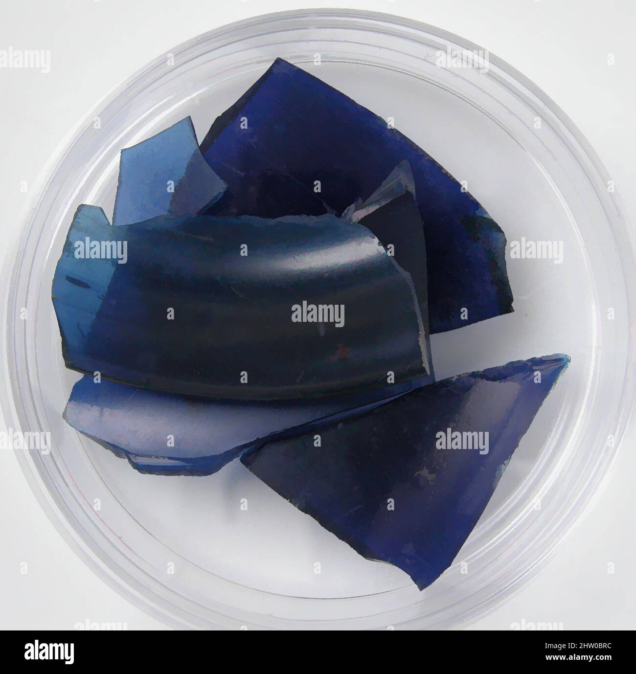 Art inspiré par des fragments de verre, 4th–7th siècle, fabriqué dans l'oasis de Kharga, Égypte byzantine, copte, verre, stockage (boîte de Pétri diam.): 2 3/16 po. (5,5 cm), Glass-Vessels, oeuvres classiques modernisées par Artotop avec une touche de modernité. Formes, couleur et valeur, impact visuel accrocheur sur l'art émotions par la liberté d'œuvres d'art d'une manière contemporaine. Un message intemporel qui cherche une nouvelle direction créative. Artistes qui se tournent vers le support numérique et créent le NFT Artotop Banque D'Images