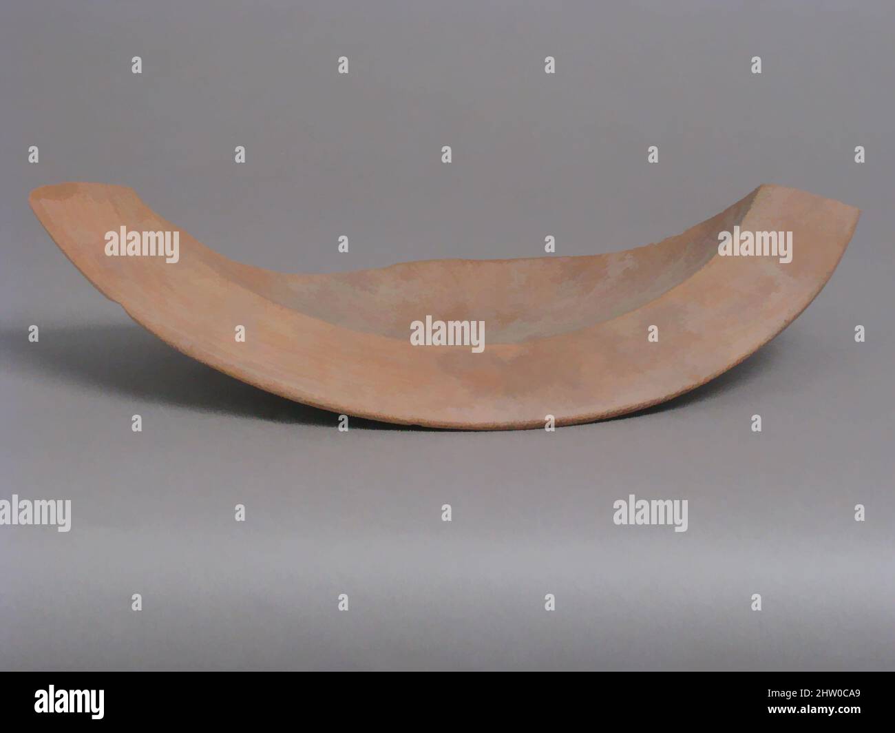 Art inspiré par fragment d'un grand bol, 4th–7th siècle, fait à Kharga Oasis, Égypte byzantine, copte, faïence, total: 2 9/16 x 12 7/16 x 5 1/4 po. (6,5 x 31,6 x 13,3 cm), céramique, œuvres classiques modernisées par Artotop avec une touche de modernité. Formes, couleur et valeur, impact visuel accrocheur sur l'art émotions par la liberté d'œuvres d'art d'une manière contemporaine. Un message intemporel qui cherche une nouvelle direction créative. Artistes qui se tournent vers le support numérique et créent le NFT Artotop Banque D'Images