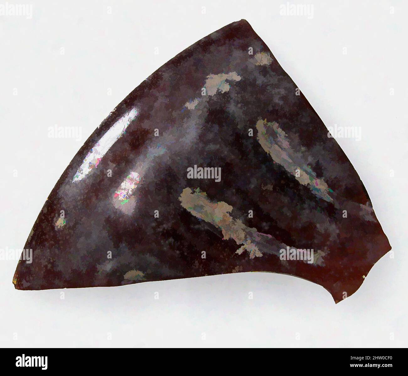 Art inspiré par le fragment de verre, 4th–début 5th siècle, fabriqué dans l'oasis de Kharga, Égypte byzantine, copte, verre, stockage (boîte de Pétri): 3 5/8 po. (9,2 cm), Glass-Vessels, oeuvres classiques modernisées par Artotop avec une touche de modernité. Formes, couleur et valeur, impact visuel accrocheur sur l'art émotions par la liberté d'œuvres d'art d'une manière contemporaine. Un message intemporel qui cherche une nouvelle direction créative. Artistes qui se tournent vers le support numérique et créent le NFT Artotop Banque D'Images