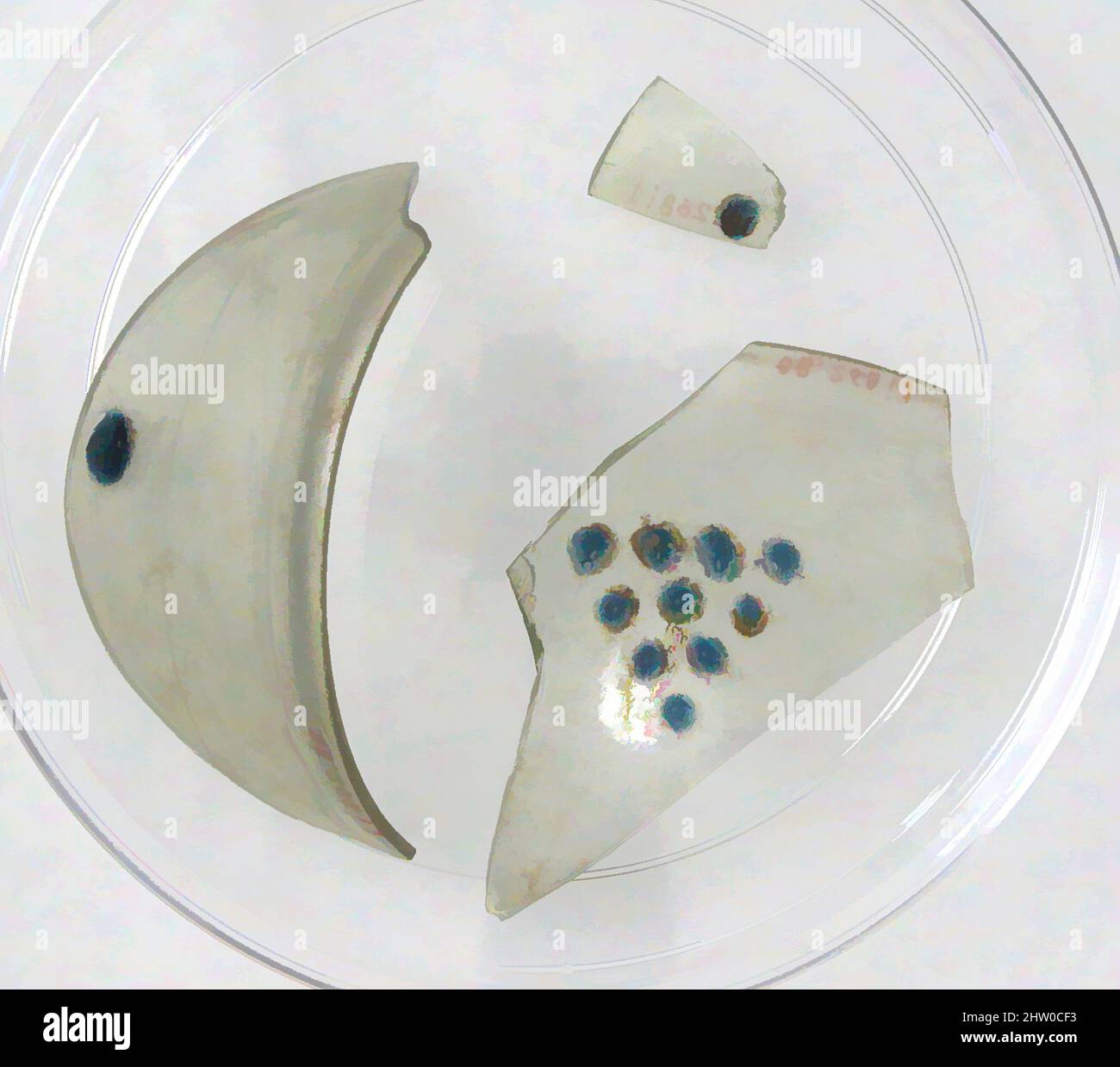 Art inspiré par des fragments de verre, 4th–début 5th siècle, fait à Kharga Oasis, Égypte byzantine, copte, verre, stockage (boîte de Petri diam.): 5 9/16 po. (14,2 cm), Glass-Vessels, oeuvres classiques modernisées par Artotop avec une touche de modernité. Formes, couleur et valeur, impact visuel accrocheur sur l'art émotions par la liberté d'œuvres d'art d'une manière contemporaine. Un message intemporel qui cherche une nouvelle direction créative. Artistes qui se tournent vers le support numérique et créent le NFT Artotop Banque D'Images