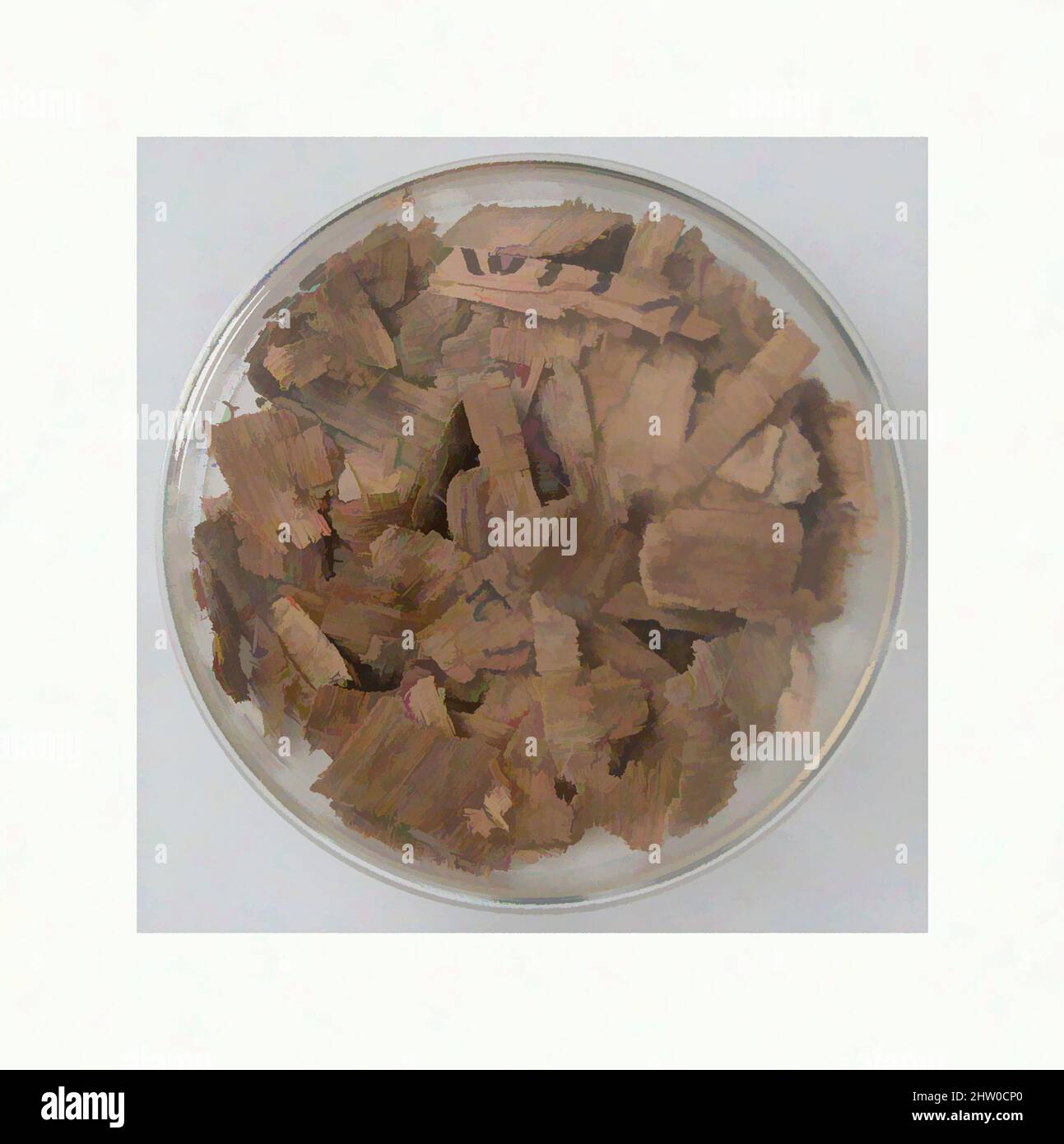 Art inspiré par des fragments de Papyri, 7th siècle, fait à Thèbes, Égypte byzantine, copte, Papyrus et encre, stockage (boîte de Petri diam.) : 2 13/16 po. (7,2 cm), Papyrus, oeuvres classiques modernisées par Artotop avec une touche de modernité. Formes, couleur et valeur, impact visuel accrocheur sur l'art émotions par la liberté d'œuvres d'art d'une manière contemporaine. Un message intemporel qui cherche une nouvelle direction créative. Artistes qui se tournent vers le support numérique et créent le NFT Artotop Banque D'Images