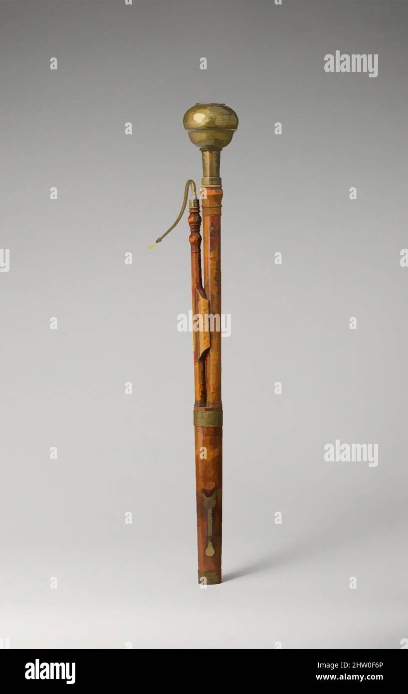 Art inspiré par le bassin en C, 1771, la Chaux-du-milieu (près du Locle, Neuchâtel), Suisse, Suisse, érable, Laiton, longueur (bout à bout) 1146 mm, longueur du tube +/-2438 mm y compris le crook et le roseau, diamètre de la cloche (ouverture) 76 mm, Aerophone-Reed bivibrated-double roseau, Jeanneret, oeuvres classiques modernisées par Artotop avec une touche de modernité. Formes, couleur et valeur, impact visuel accrocheur sur l'art émotions par la liberté d'œuvres d'art d'une manière contemporaine. Un message intemporel qui cherche une nouvelle direction créative. Artistes qui se tournent vers le support numérique et créent le NFT Artotop Banque D'Images