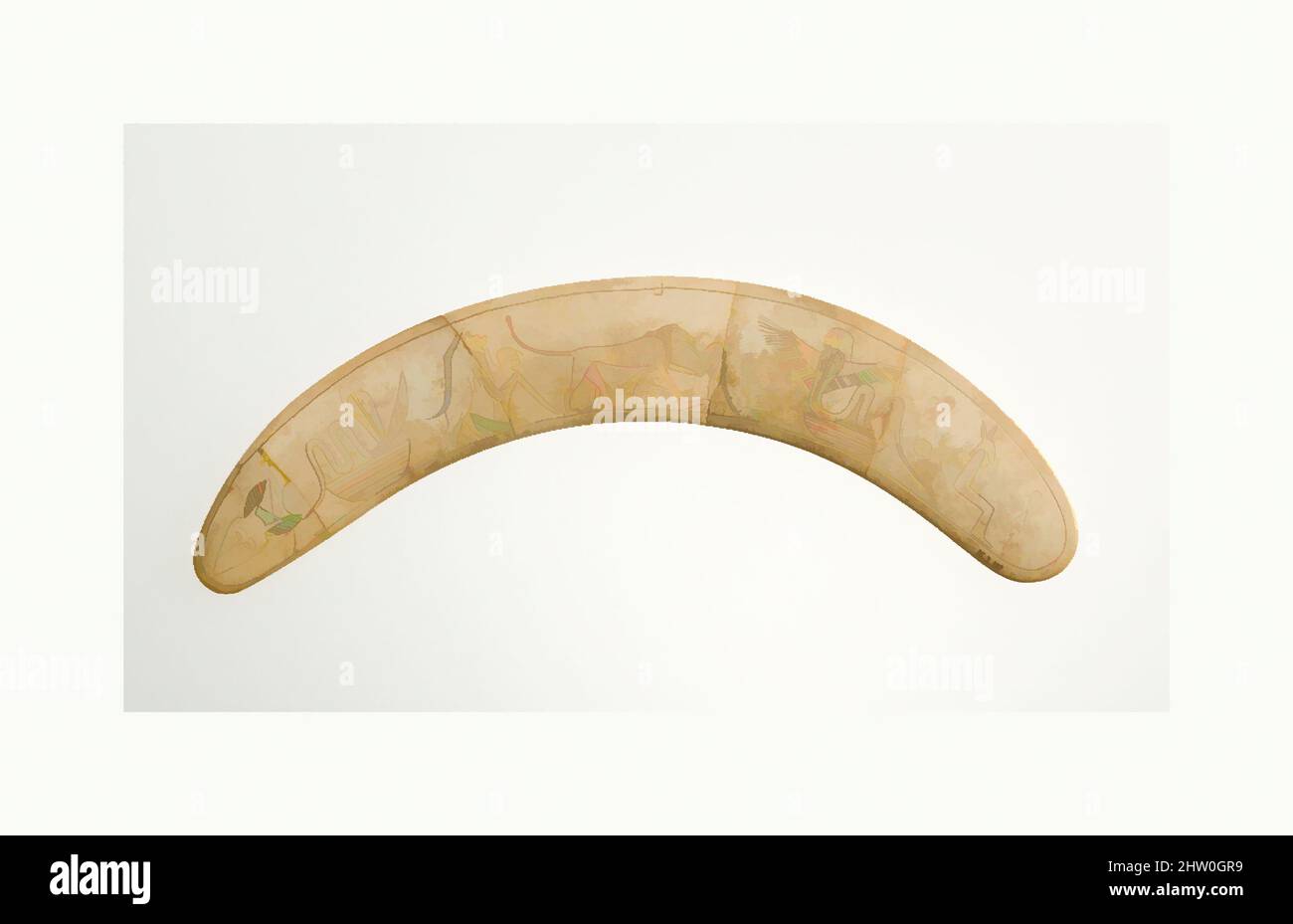 Art inspiré par Magic Wand, Middle Kingdom, Dynasty 12, fin-début 13, env. 1850–1640 av. J.-C., de l'Égypte, région Memphite, Lisht Nord, tombe de Nakht (493), bâtiment en briques à l'est, Pit 475, 1913–14, Ivoire : hippopotame, L. 26,7 × O. 4,5 × H. 9,4 × TH. 0,6 cm (10 1/2 × 1 3/4 × 3 11/16 × 1/4, oeuvres classiques modernisées par Artotop avec une touche de modernité. Formes, couleur et valeur, impact visuel accrocheur sur l'art émotions par la liberté d'œuvres d'art d'une manière contemporaine. Un message intemporel qui cherche une nouvelle direction créative. Artistes qui se tournent vers le support numérique et créent le NFT Artotop Banque D'Images