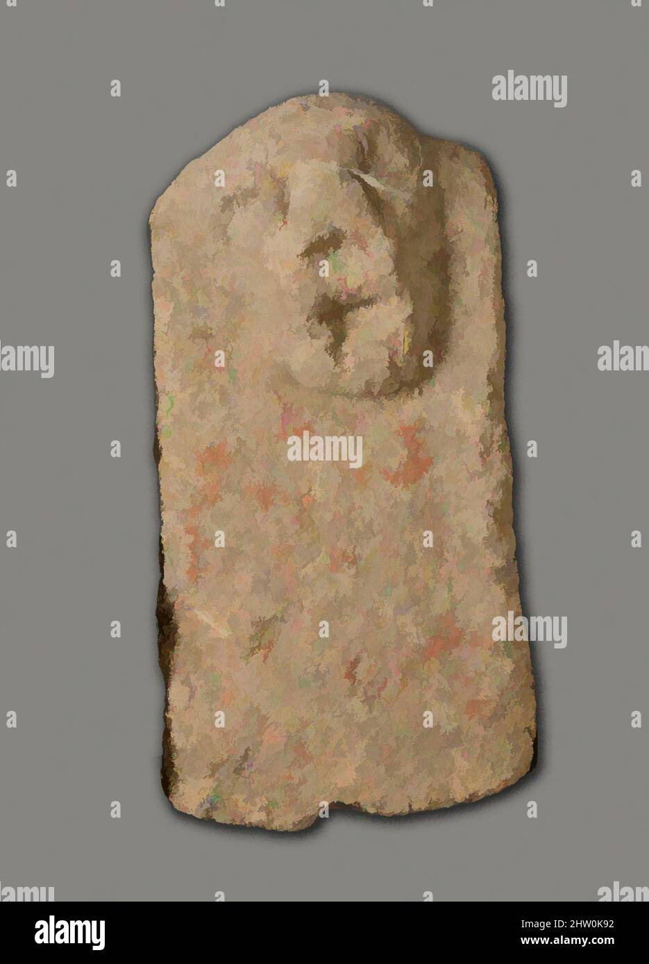 Art inspiré par la figure magique, fin du Royaume moyen–deuxième période intermédiaire, dynastie 13–SIP, env. 1802–1550 av. J.-C., de l'Égypte, région Memphite, Lisht Sud, à l'ouest de la mastaba de Senwosretankh, dépôt de surface, 1932–33, Clay (non tiré), H.. 7 cm (2 3/4 po); W. 3,5 cm (1 3/8 po), œuvres classiques modernisées par Artotop avec une touche de modernité. Formes, couleur et valeur, impact visuel accrocheur sur l'art émotions par la liberté d'œuvres d'art d'une manière contemporaine. Un message intemporel qui cherche une nouvelle direction créative. Artistes qui se tournent vers le support numérique et créent le NFT Artotop Banque D'Images