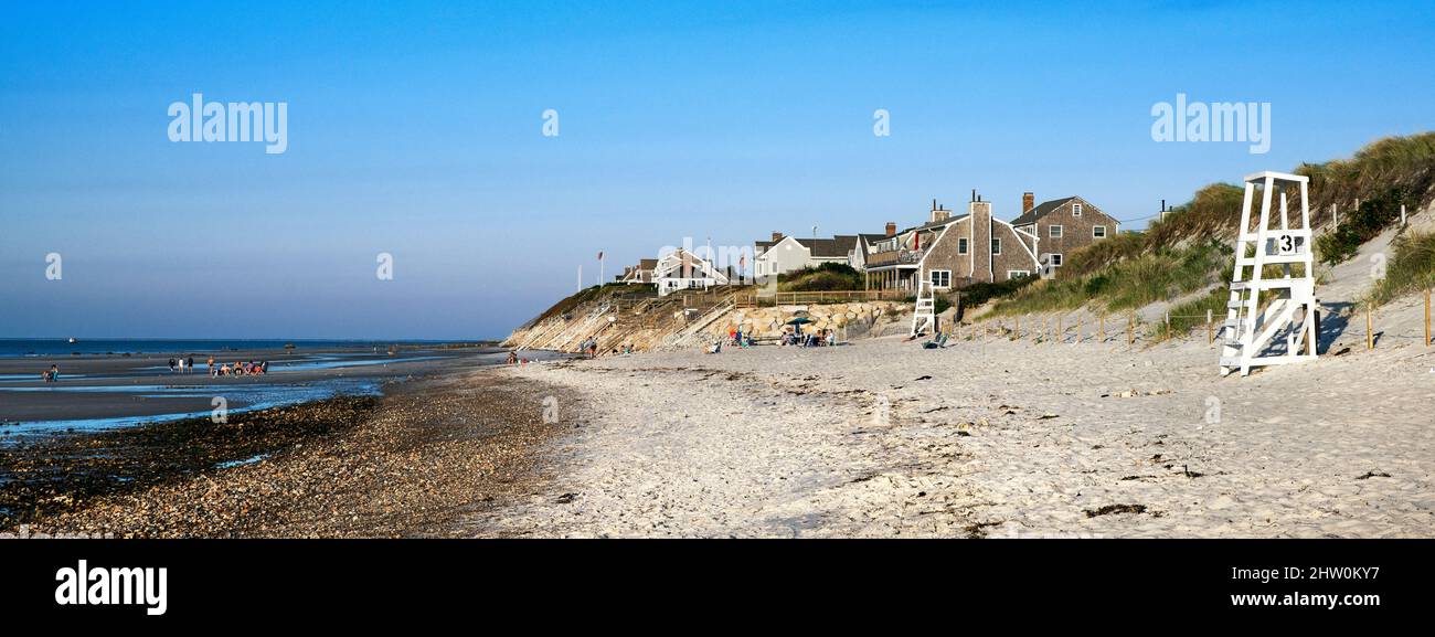 Mayflower Beach, Dennis, Cape Cod, Massachusetts, États-Unis. Banque D'Images