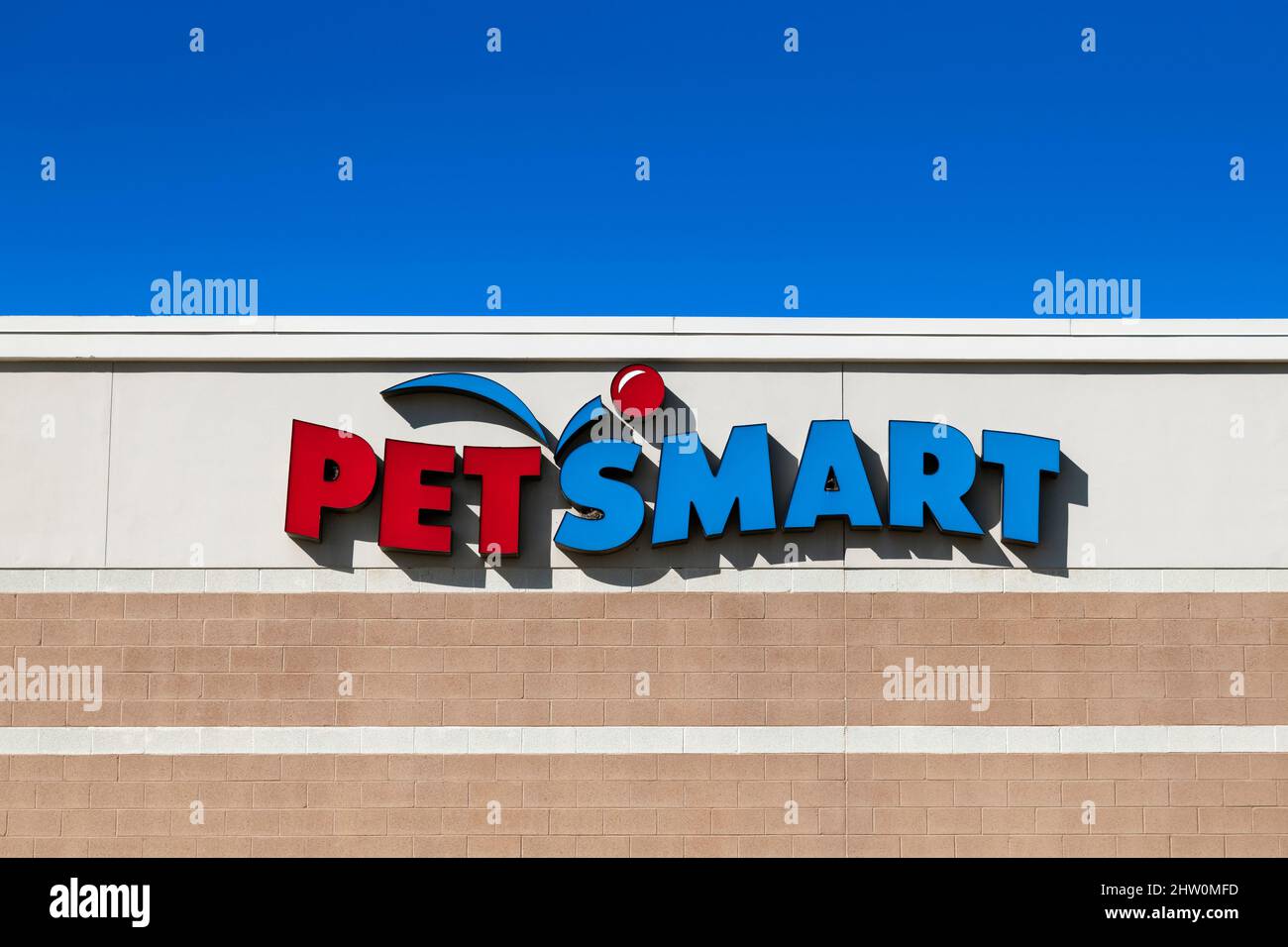 Extérieur du magasin PET Smart, Arizona, États-Unis. Banque D'Images