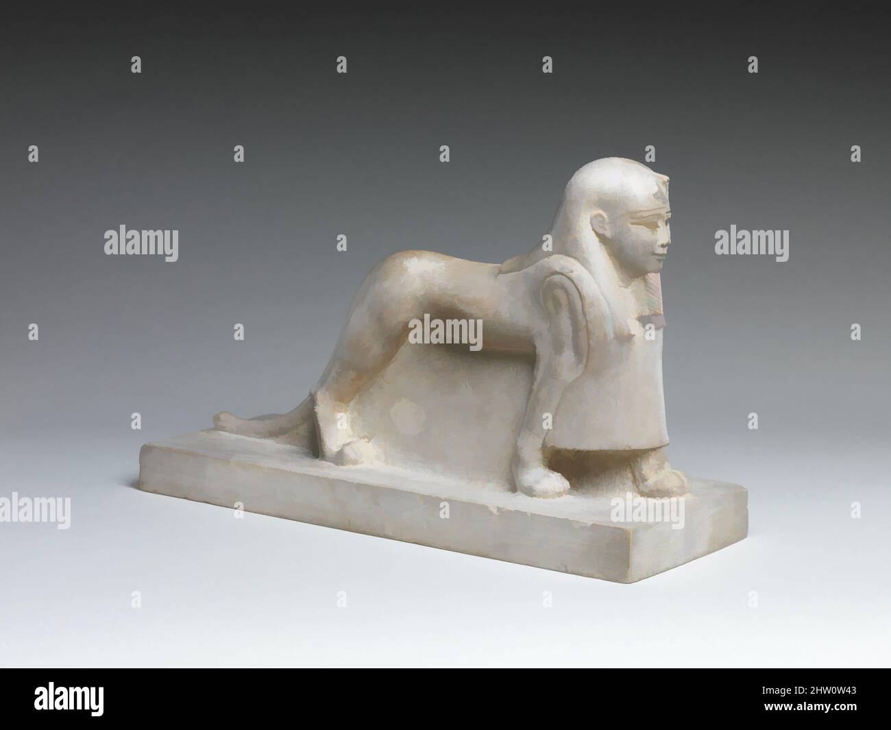 Art inspiré par Tutu, période Ptolemaic, 300–150 av. J.-C., d'Égypte, calcaire, Incrustation pigmentaire; incrustation manquante, L 35,6 cm; L 12,1 cm; H 21,1 cm (14 po x 4 3/4 po x 8 5/16 po), Tutu était un ajout tardif au panthéon égyptien : Le nom du dieu apparaît d'abord dans le 6th siècle B.C, et lui, oeuvres classiques modernisées par Artotop avec un peu de modernité. Formes, couleur et valeur, impact visuel accrocheur sur l'art émotions par la liberté d'œuvres d'art d'une manière contemporaine. Un message intemporel qui cherche une nouvelle direction créative. Artistes qui se tournent vers le support numérique et créent le NFT Artotop Banque D'Images