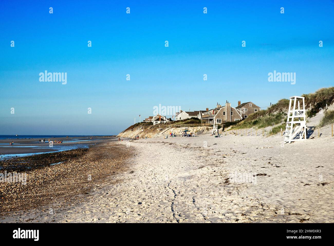 Mayflower Beach, Dennis, Cape Cod, Massachusetts, États-Unis. Banque D'Images