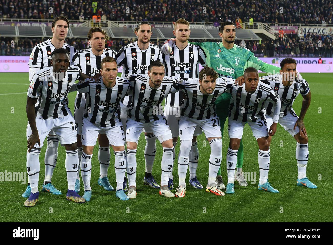 Florence, Italie , 2nd mars , 2022 photo de gauche à droite, la gamme de départ de Juventus Pendant le football série A match Fiorentina / Juventus crédit: Massimo Insabato / Alay Live News Banque D'Images
