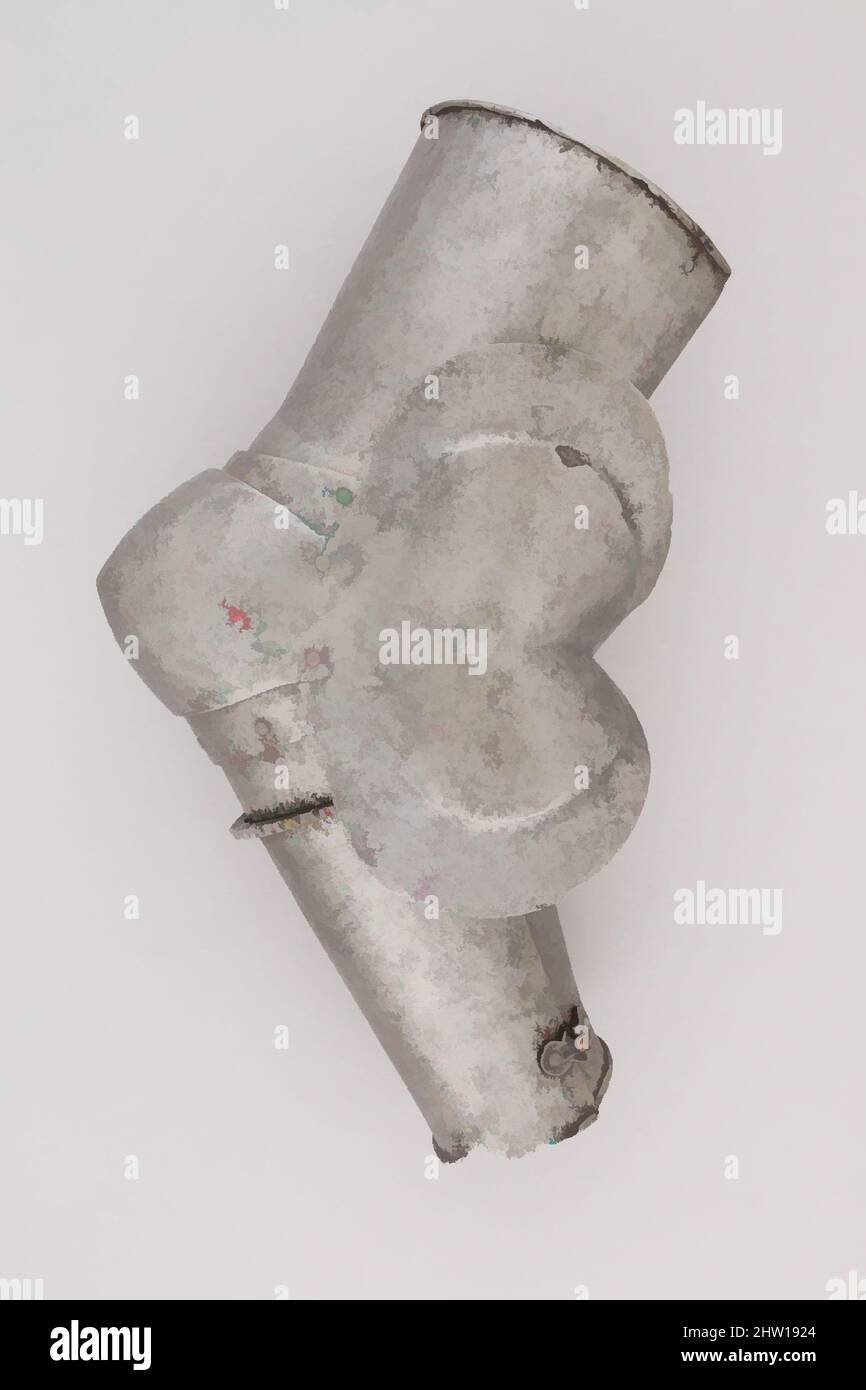 Art inspiré par la défense du bras supérieur (ré-étrésillon) et la défense du coude (Couter), env. 1430–40, italien, acier, H. 10 3/4 po. (27,3 cm) ; avec 8 po (20,3 cm) ; D. 5 po (12,7 cm), pièces d'armure, œuvres classiques modernisées par Artotop avec une touche de modernité. Formes, couleur et valeur, impact visuel accrocheur sur l'art émotions par la liberté d'œuvres d'art d'une manière contemporaine. Un message intemporel qui cherche une nouvelle direction créative. Artistes qui se tournent vers le support numérique et créent le NFT Artotop Banque D'Images