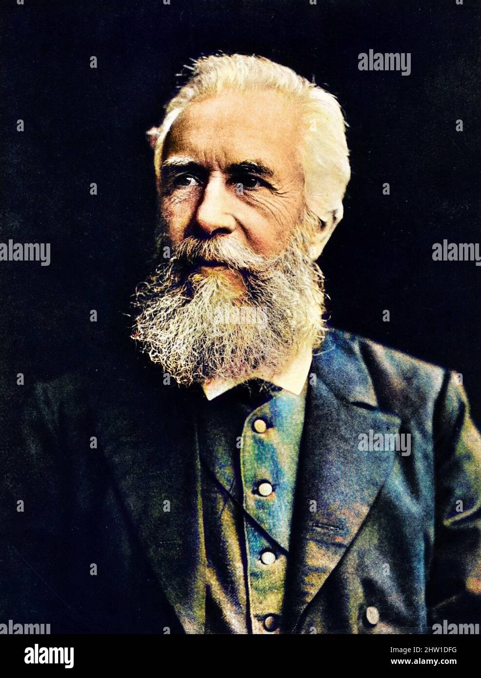 Ernst Haeckel (1834-1919), biologiste allemand. Banque D'Images