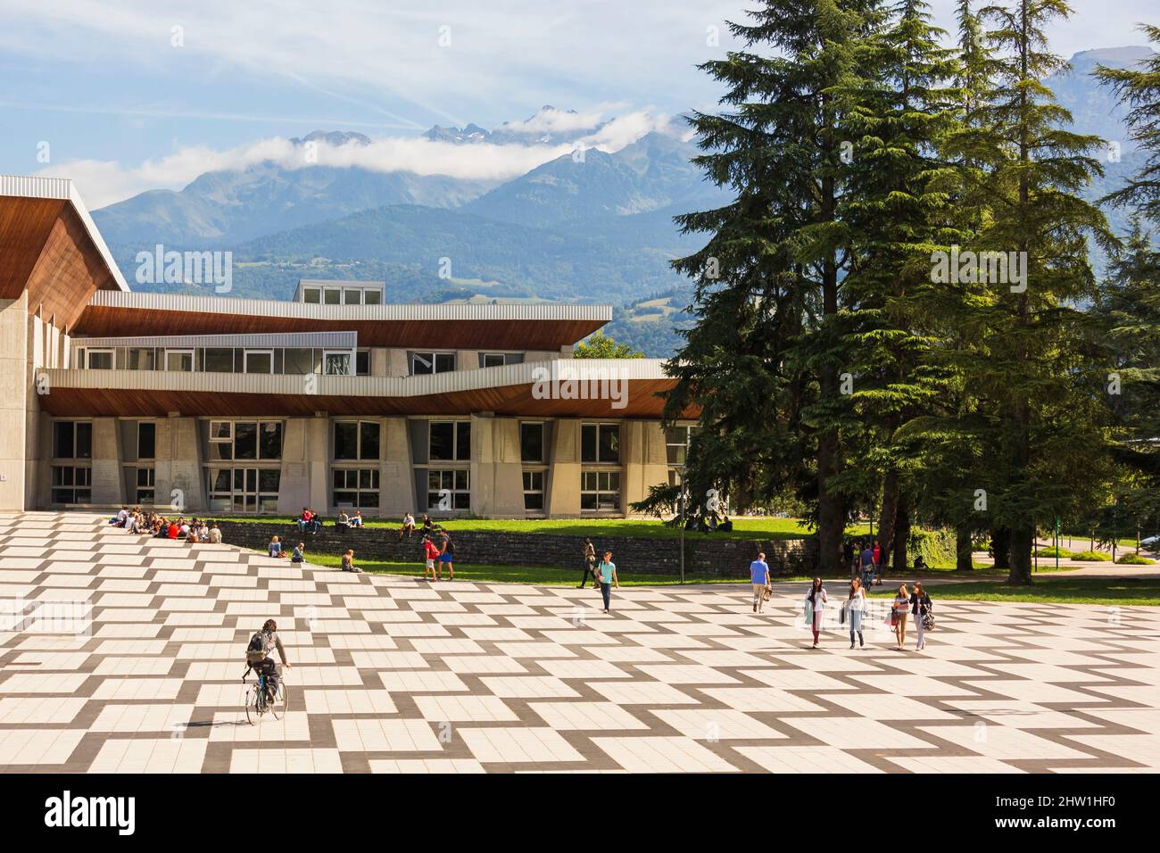 France, Isère, Université des Alpes de Grenoble, Campus Saint Martin d'Heres Banque D'Images