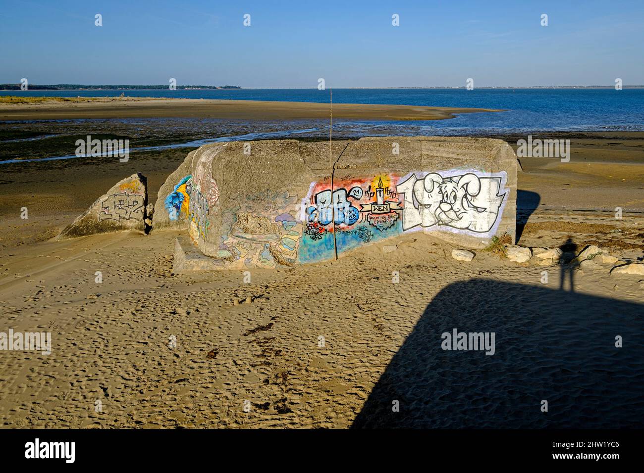 France, Charente-Maritime, l'ancienne plage de phare Banque D'Images