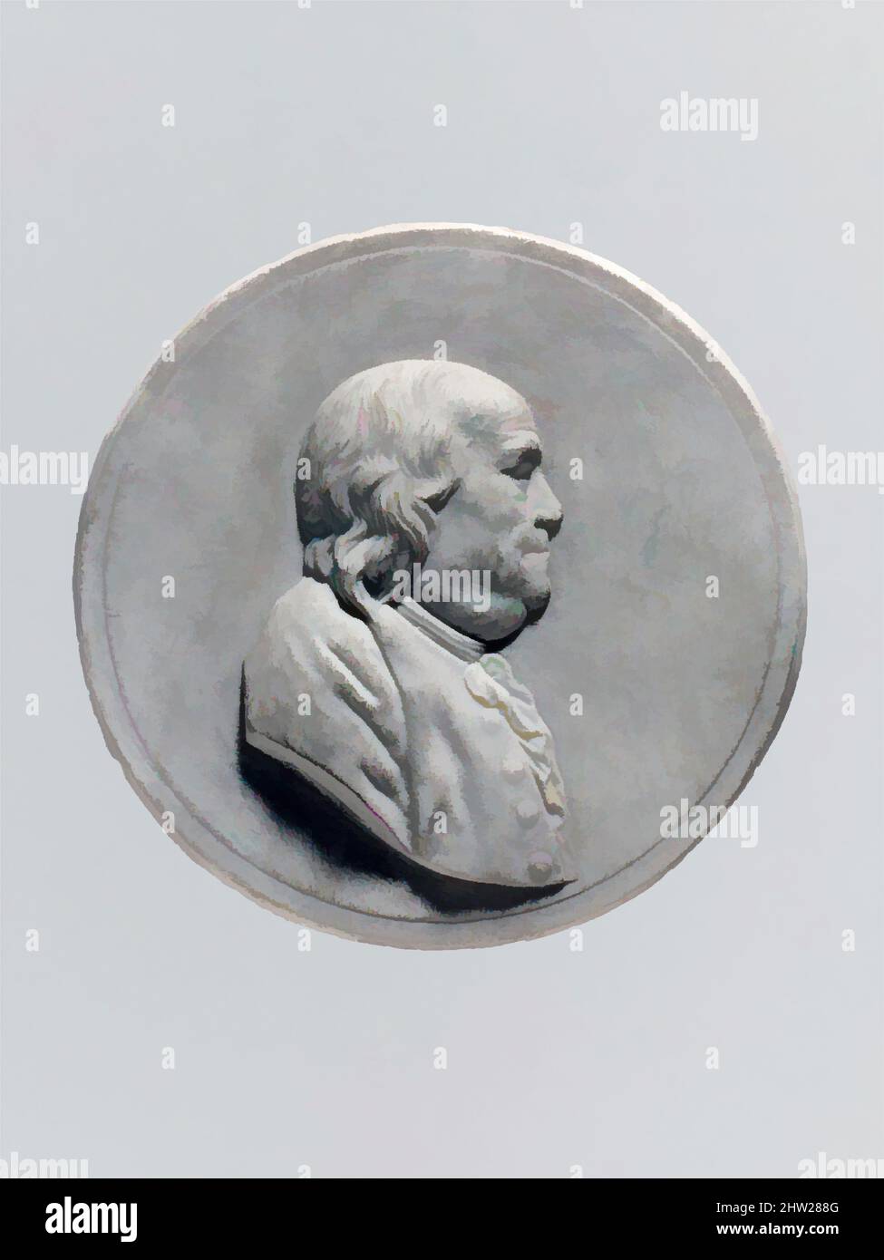 Art inspiré par la plaque, 1776–1883, fabriqué en France, en porcelaine, Diam. 2 7/8 po (7,3 cm), céramique, oeuvres classiques modernisées par Artotop avec une touche de modernité. Formes, couleur et valeur, impact visuel accrocheur sur l'art émotions par la liberté d'œuvres d'art d'une manière contemporaine. Un message intemporel qui cherche une nouvelle direction créative. Artistes qui se tournent vers le support numérique et créent le NFT Artotop Banque D'Images