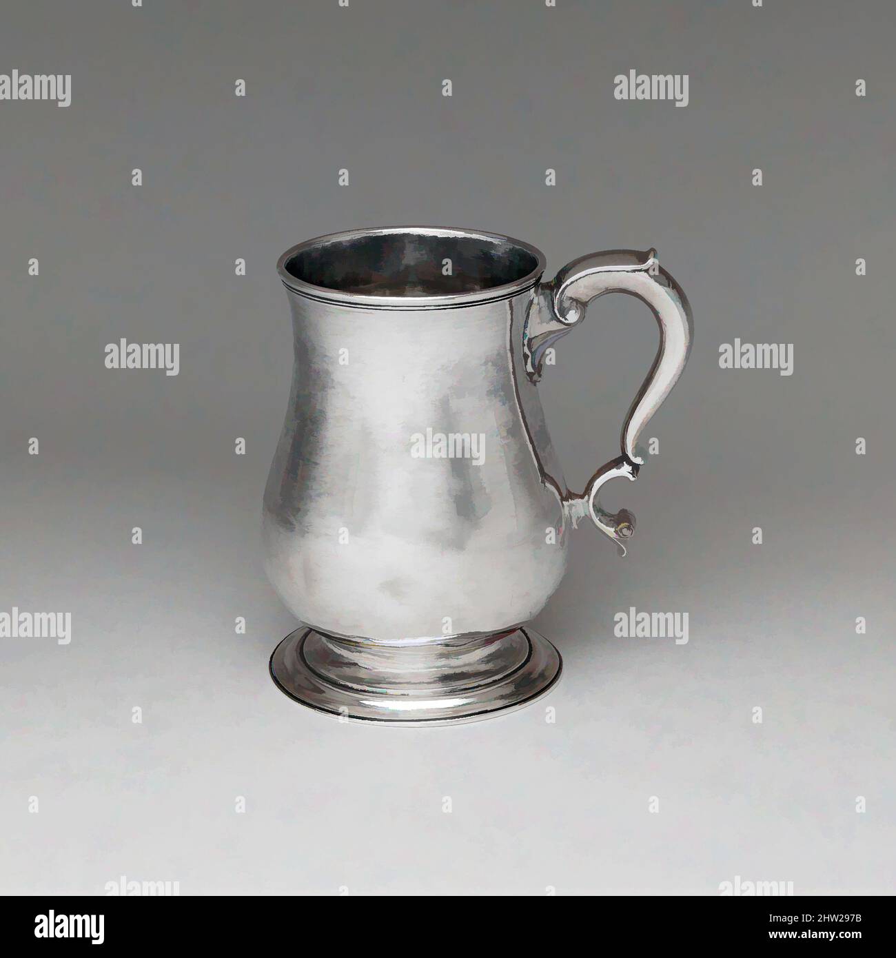 Art inspiré par Cann, 1775–1800, fabriqué à New York, New York, États-Unis, américain, argent, Total : 5 3/16 x 5 1/16 po (13,2 x 12,9 cm) ; 13 oz 16 l/h (429,7 g), argent, Otto parisien (env. 1725–1811, œuvres classiques modernisées par Artotop avec une touche de modernité. Formes, couleur et valeur, impact visuel accrocheur sur l'art émotions par la liberté d'œuvres d'art d'une manière contemporaine. Un message intemporel qui cherche une nouvelle direction créative. Artistes qui se tournent vers le support numérique et créent le NFT Artotop Banque D'Images