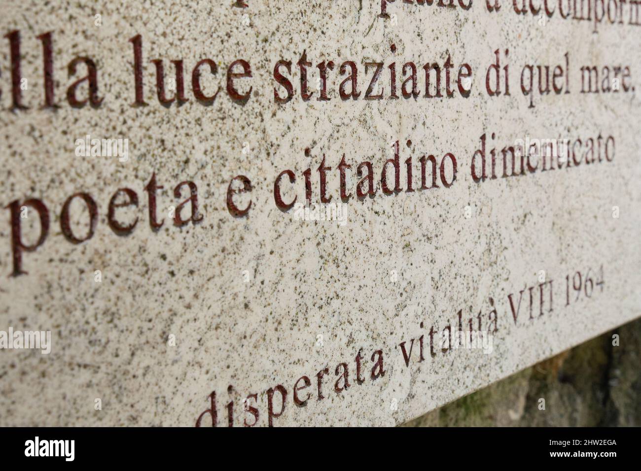 Rome Italie 2nd Mars 22 Une Plaque De Marbre Avec Une Citation De Pier Paolo Pasolini Dans Le Parc Litteraire Qui Lui Est Consacre A L Idroscalo A Ostia Credit Image C Matteo Rome Italie 2nd Mars 22 Une Plaque De Marbre Avec Une Citation De Pier Paolo Pasolini Dans Le Parc Litteraire Qui Lui Est Consacre A L Idroscalo A Ostia Credit Image C Matteo
