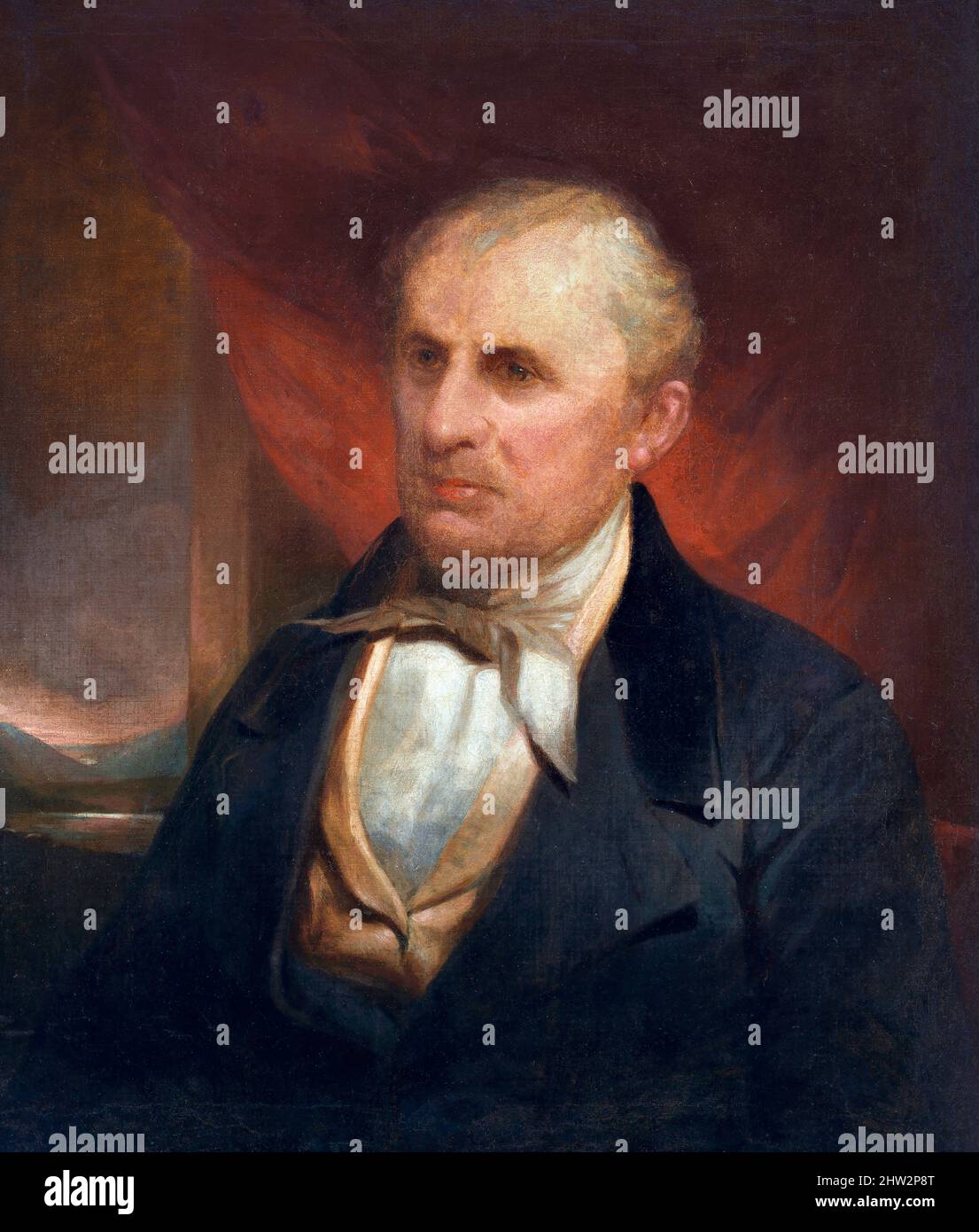 L'écrivain américain James Fenimore Cooper (1789-1851) de Charles Loring Elliott, huile sur toile, c. 1860 Banque D'Images