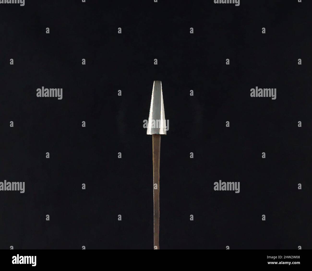 Art inspiré par Arrowhead (Yanonē), 18th siècle, japonais, acier, L. 7 3/4 po. (19,7 cm) ; L. de la tête 1 1/8 po. (2,9 cm) ; avec 3/8 po (1 cm) ; poids 0,6 oz (17 g), matériel de tir à l'arc - pointes de flèches, oeuvres classiques modernisées par Artotop avec un peu de modernité. Formes, couleur et valeur, impact visuel accrocheur sur l'art émotions par la liberté d'œuvres d'art d'une manière contemporaine. Un message intemporel qui cherche une nouvelle direction créative. Artistes qui se tournent vers le support numérique et créent le NFT Artotop Banque D'Images