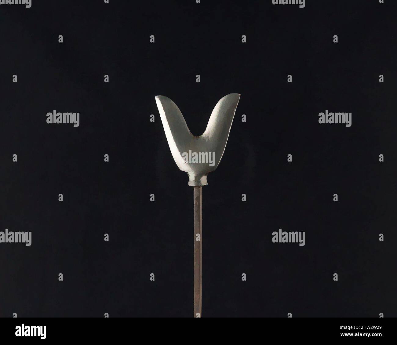 Art inspiré par Arrowhead (Yanonē), 18th siècle, japonais, acier, L. 6 1/4 po. (15,9 cm) ; L. de la tête 1 1/2 po. (3,8 cm) ; avec 1 1/2 po (3,8 cm) ; poids 0,9 oz (25,5 g), matériel de tir à l'arc - pointes de flèches, oeuvres classiques modernisées par Artotop avec un peu de modernité. Formes, couleur et valeur, impact visuel accrocheur sur l'art émotions par la liberté d'œuvres d'art d'une manière contemporaine. Un message intemporel qui cherche une nouvelle direction créative. Artistes qui se tournent vers le support numérique et créent le NFT Artotop Banque D'Images