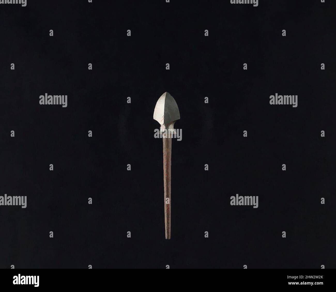 Art inspiré par Arrowhead (Yanonē), 18th siècle, japonais, acier, L. 2 3/4 po. (7 cm) ; L. de la tête 3/4 po. (1,9 cm) ; avec 1/2 po (1,3 cm) ; poids 0,3 oz (8,5 g), matériel de tir à l'arc - pointes de flèches, oeuvres classiques modernisées par Artotop avec un peu de modernité. Formes, couleur et valeur, impact visuel accrocheur sur l'art émotions par la liberté d'œuvres d'art d'une manière contemporaine. Un message intemporel qui cherche une nouvelle direction créative. Artistes qui se tournent vers le support numérique et créent le NFT Artotop Banque D'Images