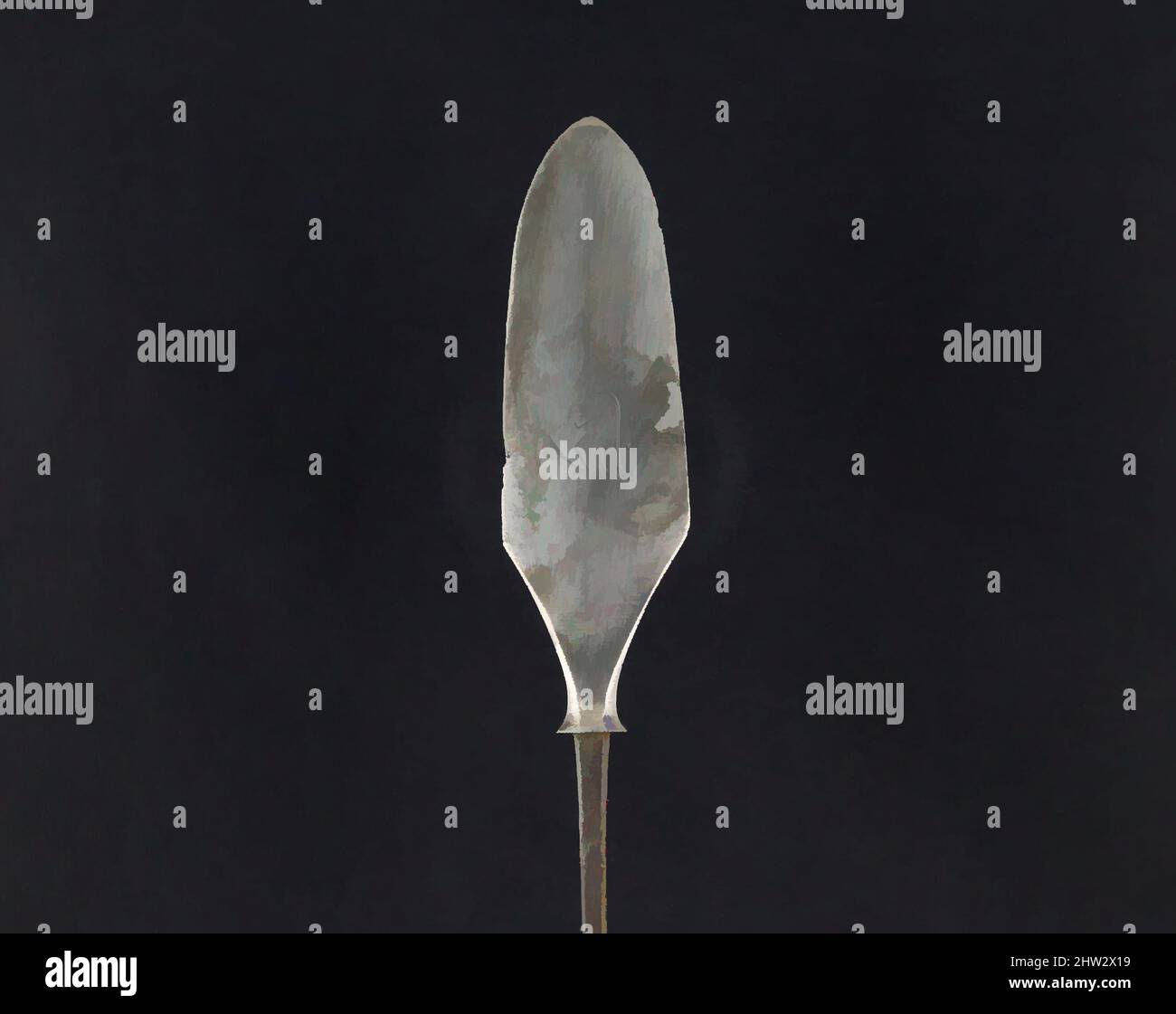 Art inspiré par Arrowhead (Yanonē), 18th siècle, japonais, acier, L. 7 7/8 po. (20 cm) ; L. de la tête 3 1/2 po. (8,9 cm) ; avec 1 po (2,5 cm) ; poids 1,1 oz (31,2 g), matériel de tir à l'arc - pointes de flèches, oeuvres classiques modernisées par Artotop avec un peu de modernité. Formes, couleur et valeur, impact visuel accrocheur sur l'art émotions par la liberté d'œuvres d'art d'une manière contemporaine. Un message intemporel qui cherche une nouvelle direction créative. Artistes qui se tournent vers le support numérique et créent le NFT Artotop Banque D'Images