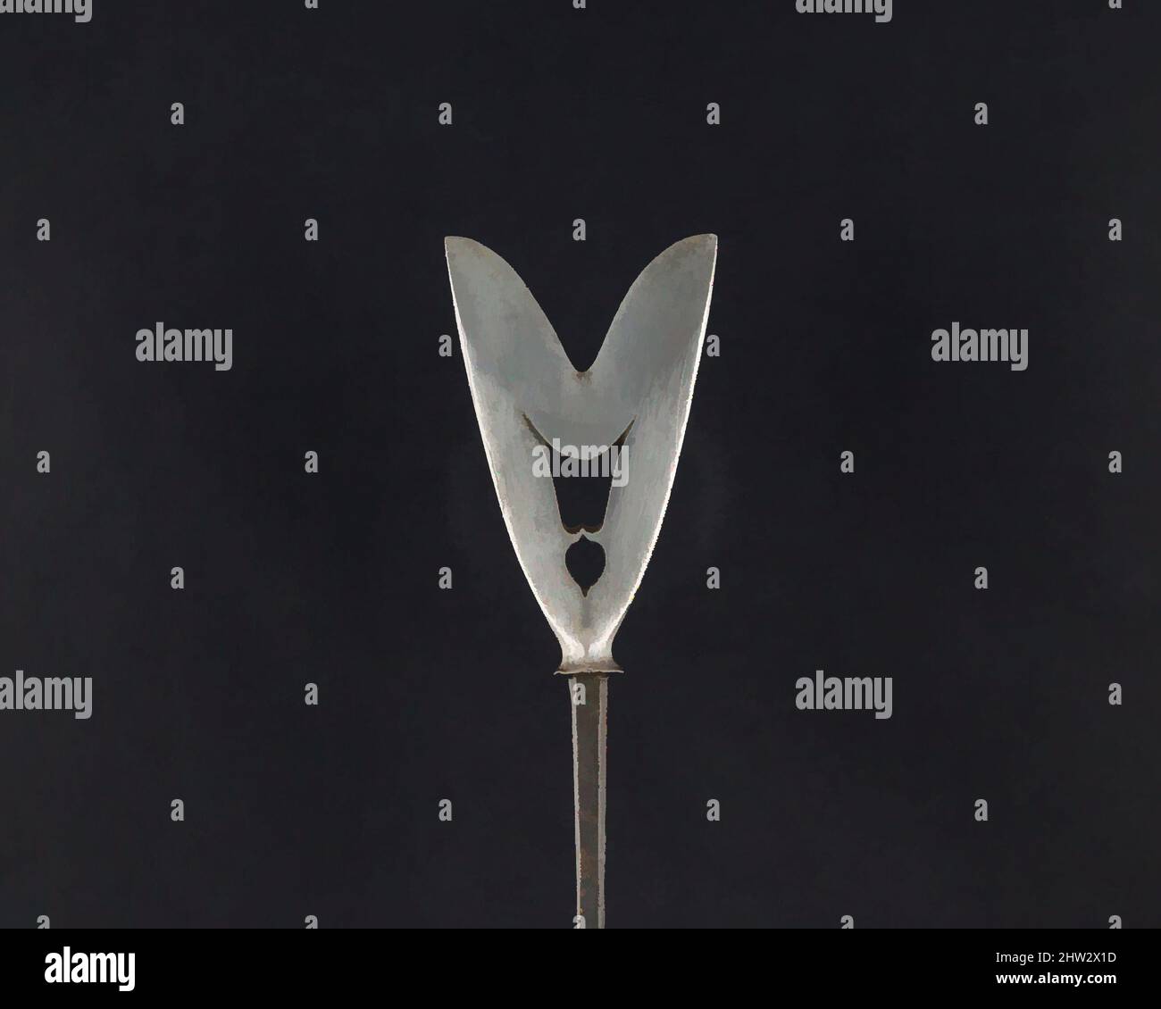 Art inspiré par Arrowhead (Yanonē), 18th siècle, japonais, acier, L. 8 3/4 po. (22,2 cm) ; L. de la tête 2 3/4 po. (7 cm) ; avec 1 3/4 po (4,5 cm) ; poids 1,5 oz (42,5 g), matériel de tir à l'arc - pointes de flèches, oeuvres classiques modernisées par Artotop avec un peu de modernité. Formes, couleur et valeur, impact visuel accrocheur sur l'art émotions par la liberté d'œuvres d'art d'une manière contemporaine. Un message intemporel qui cherche une nouvelle direction créative. Artistes qui se tournent vers le support numérique et créent le NFT Artotop Banque D'Images