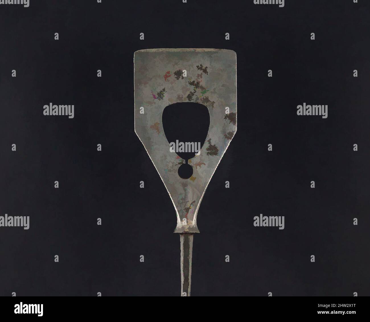 Art inspiré par Arrowhead (Yanonē), 18th siècle, japonais, acier, L. 10 1/2 po. (26,7 cm) ; L. de la tête 3 1/2 po. (8,9 cm) ; avec 2 po (5,1 cm) ; poids 2,2 oz (62,4 g), matériel de tir à l'arc - pointes de flèches, oeuvres classiques modernisées par Artotop avec un peu de modernité. Formes, couleur et valeur, impact visuel accrocheur sur l'art émotions par la liberté d'œuvres d'art d'une manière contemporaine. Un message intemporel qui cherche une nouvelle direction créative. Artistes qui se tournent vers le support numérique et créent le NFT Artotop Banque D'Images