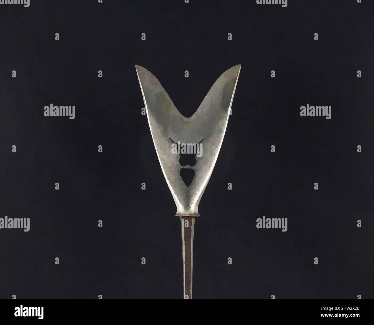 Art inspiré par Arrowhead (Yanonē), 18th siècle, japonais, acier, L. 8 po. (20,3 cm) ; L. de la tête 2 3/4 po. (7 cm) ; avec 2 po (5,1 cm) ; poids 1,7 oz (48,2 g), matériel de tir à l'arc - pointes de flèches, oeuvres classiques modernisées par Artotop avec un peu de modernité. Formes, couleur et valeur, impact visuel accrocheur sur l'art émotions par la liberté d'œuvres d'art d'une manière contemporaine. Un message intemporel qui cherche une nouvelle direction créative. Artistes qui se tournent vers le support numérique et créent le NFT Artotop Banque D'Images