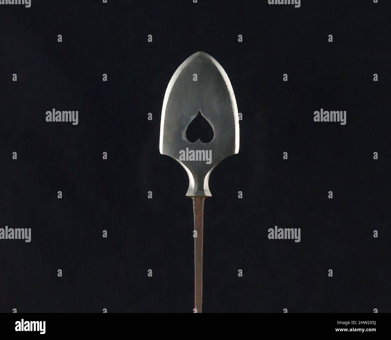 Art inspiré par Arrowhead (Yanonē), 18th siècle, japonais, acier, L. 7 po. (17,8 cm) ; L. de la tête 2 po. (5,1 cm) ; avec 1 po (2,5 cm) ; poids 0,6 oz (17 g), matériel de tir à l'arc - pointes de flèches, oeuvres classiques modernisées par Artotop avec un peu de modernité. Formes, couleur et valeur, impact visuel accrocheur sur l'art émotions par la liberté d'œuvres d'art d'une manière contemporaine. Un message intemporel qui cherche une nouvelle direction créative. Artistes qui se tournent vers le support numérique et créent le NFT Artotop Banque D'Images