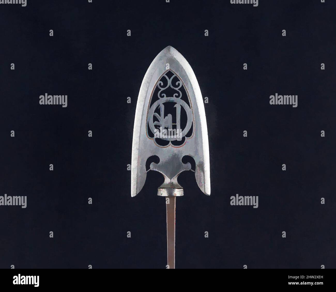 Art inspiré par Arrowhead (Yanonē), 18th siècle, japonais, acier, L. 9 po. (22,9 cm) ; L. de la tête 2 3/4 po. (7 cm) ; avec 1 1/2 po (3,8 cm) ; poids 1 oz (28,3 g), matériel de tir à l'arc - pointes de flèches, oeuvres classiques modernisées par Artotop avec un peu de modernité. Formes, couleur et valeur, impact visuel accrocheur sur l'art émotions par la liberté d'œuvres d'art d'une manière contemporaine. Un message intemporel qui cherche une nouvelle direction créative. Artistes qui se tournent vers le support numérique et créent le NFT Artotop Banque D'Images