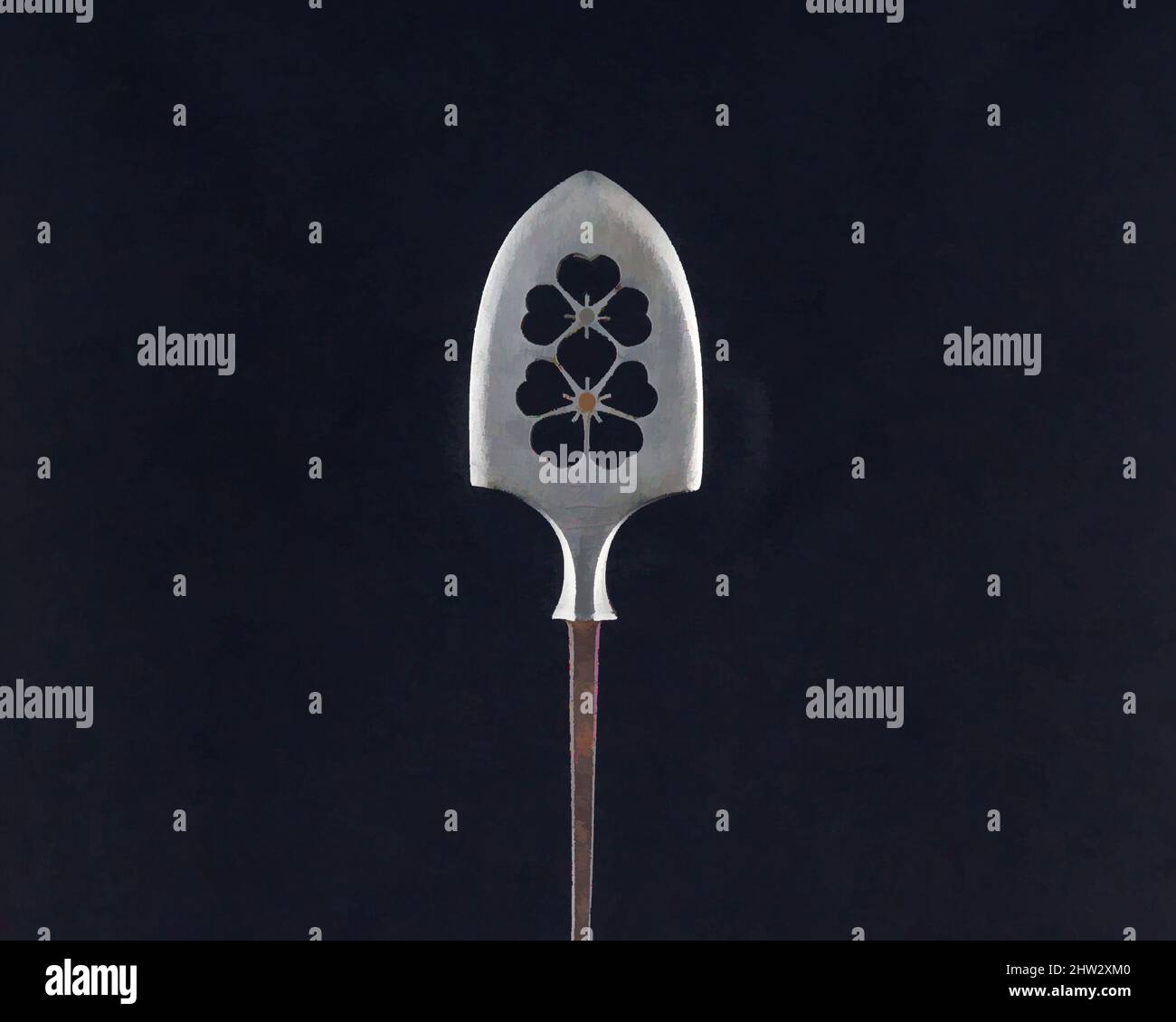 Art inspiré par Arrowhead (Yanonē), 18th siècle, japonais, acier, L. 7 1/4 po. (18,4 cm) ; L. de la tête 2 1/4 po. (5,7 cm) ; avec 1 1/4 po (3,2 cm) ; poids 0,6 oz (17 g), matériel de tir à l'arc - pointes de flèches, oeuvres classiques modernisées par Artotop avec un peu de modernité. Formes, couleur et valeur, impact visuel accrocheur sur l'art émotions par la liberté d'œuvres d'art d'une manière contemporaine. Un message intemporel qui cherche une nouvelle direction créative. Artistes qui se tournent vers le support numérique et créent le NFT Artotop Banque D'Images