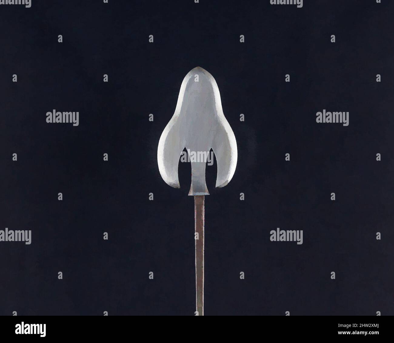 Art inspiré par Arrowhead (Yanonē), 18th siècle, japonais, acier, L. 10 po. (25,4 cm) ; L. de la tête 2 po. (5,1 cm) ; avec 1 1/4 po (3,2 cm) ; poids 0,9 oz (25,5 g), matériel de tir à l'arc - pointes de flèches, oeuvres classiques modernisées par Artotop avec un peu de modernité. Formes, couleur et valeur, impact visuel accrocheur sur l'art émotions par la liberté d'œuvres d'art d'une manière contemporaine. Un message intemporel qui cherche une nouvelle direction créative. Artistes qui se tournent vers le support numérique et créent le NFT Artotop Banque D'Images