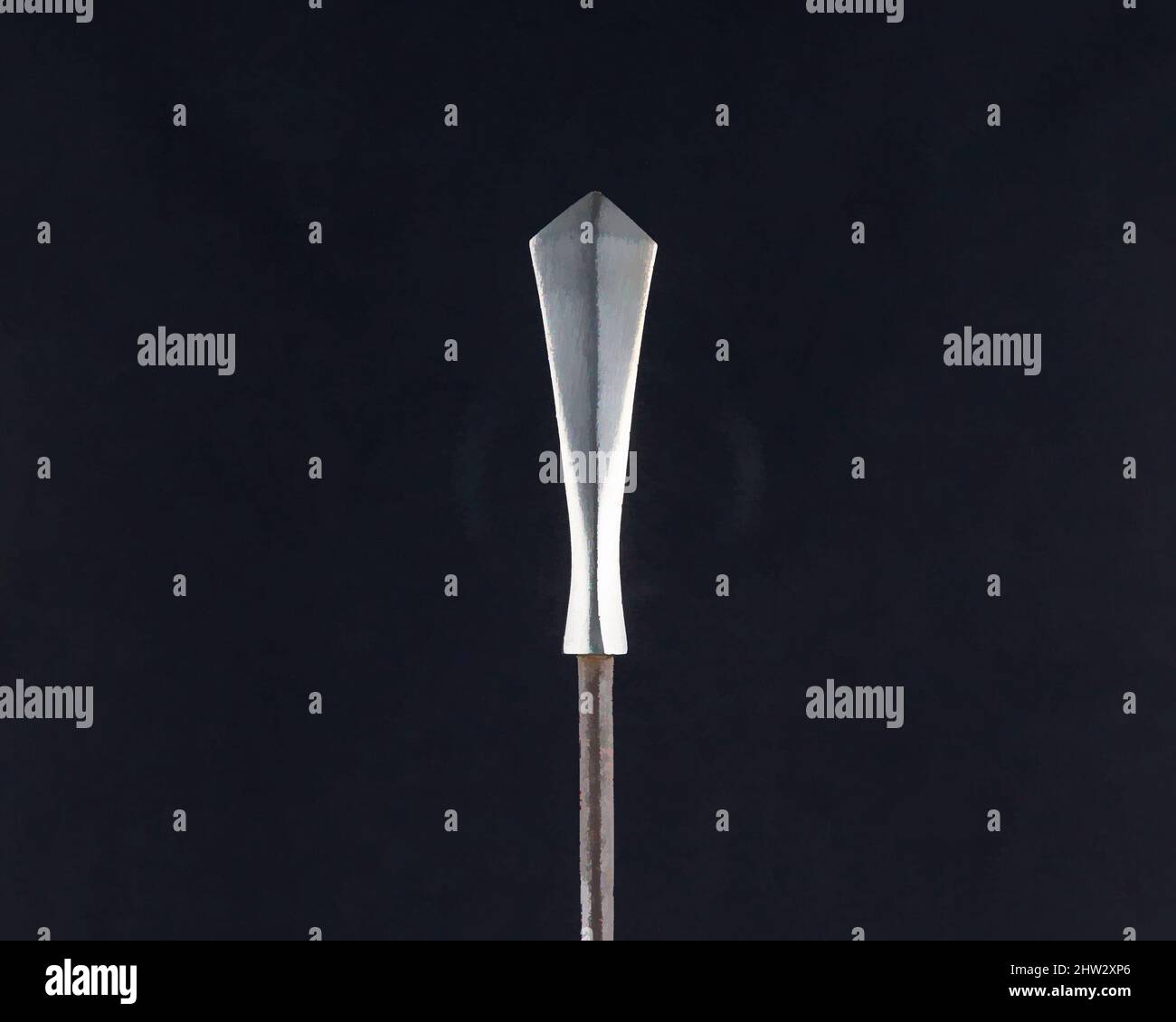 Art inspiré par Arrowhead (Yanonē), 18th siècle, japonais, acier, L. 8 1/2 po. (21,6 cm) ; L. de la tête 2 1/2 po. (6,4 cm) ; avec 3/4 po (1,9 cm) ; poids 1,3 oz (36,9 g), matériel de tir à l'arc - pointes de flèches, oeuvres classiques modernisées par Artotop avec un peu de modernité. Formes, couleur et valeur, impact visuel accrocheur sur l'art émotions par la liberté d'œuvres d'art d'une manière contemporaine. Un message intemporel qui cherche une nouvelle direction créative. Artistes qui se tournent vers le support numérique et créent le NFT Artotop Banque D'Images