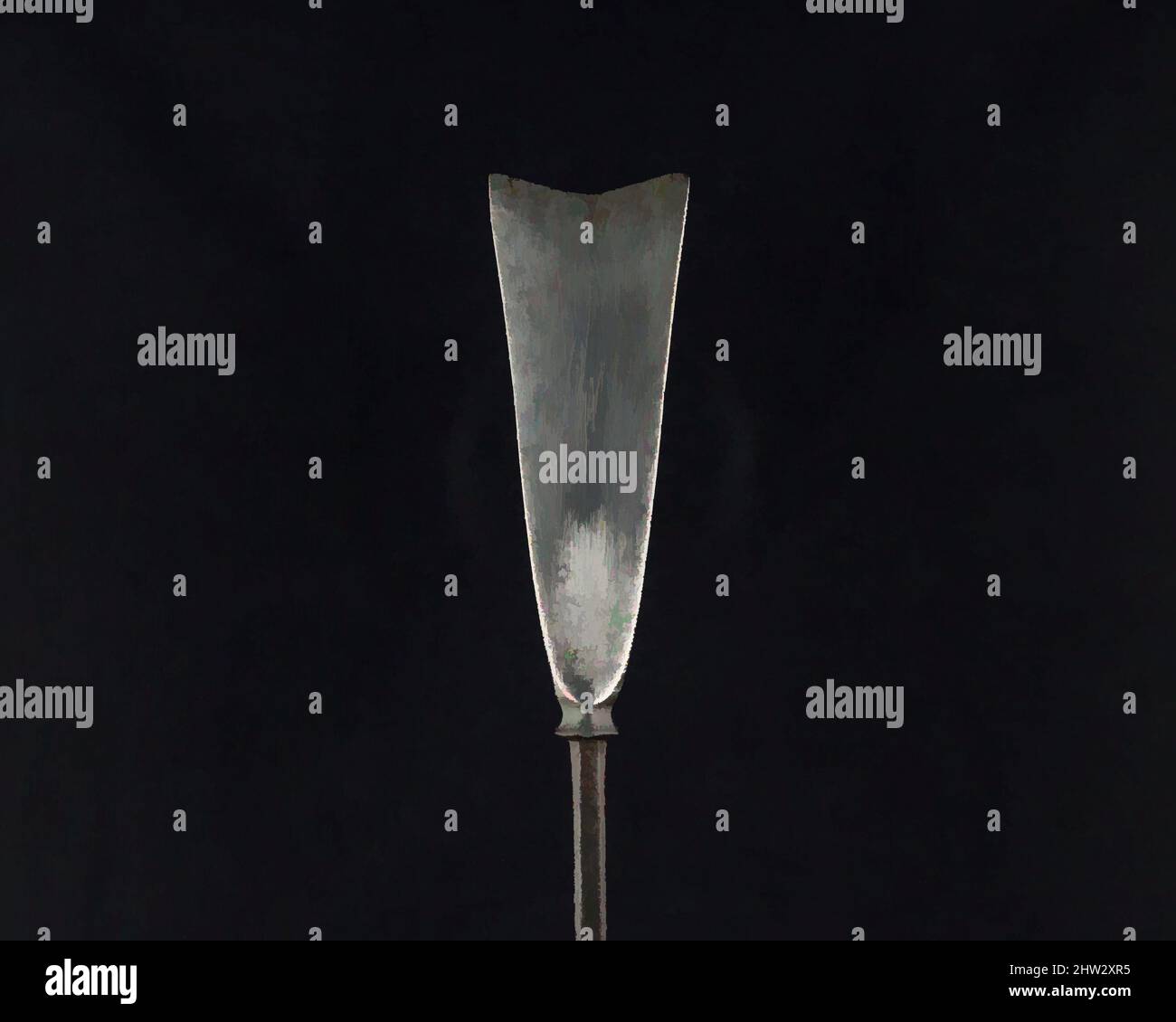 Art inspiré par Arrowhead (Yanonē), 18th siècle, japonais, acier, L. 7 3/4 po. (19,7 cm) ; L. de la tête 3 1/8 po. (7,9 cm) ; avec 1 1/8 po (2,9 cm) ; poids 1,2 oz (34 g), matériel de tir à l'arc - pointes de flèches, oeuvres classiques modernisées par Artotop avec un peu de modernité. Formes, couleur et valeur, impact visuel accrocheur sur l'art émotions par la liberté d'œuvres d'art d'une manière contemporaine. Un message intemporel qui cherche une nouvelle direction créative. Artistes qui se tournent vers le support numérique et créent le NFT Artotop Banque D'Images