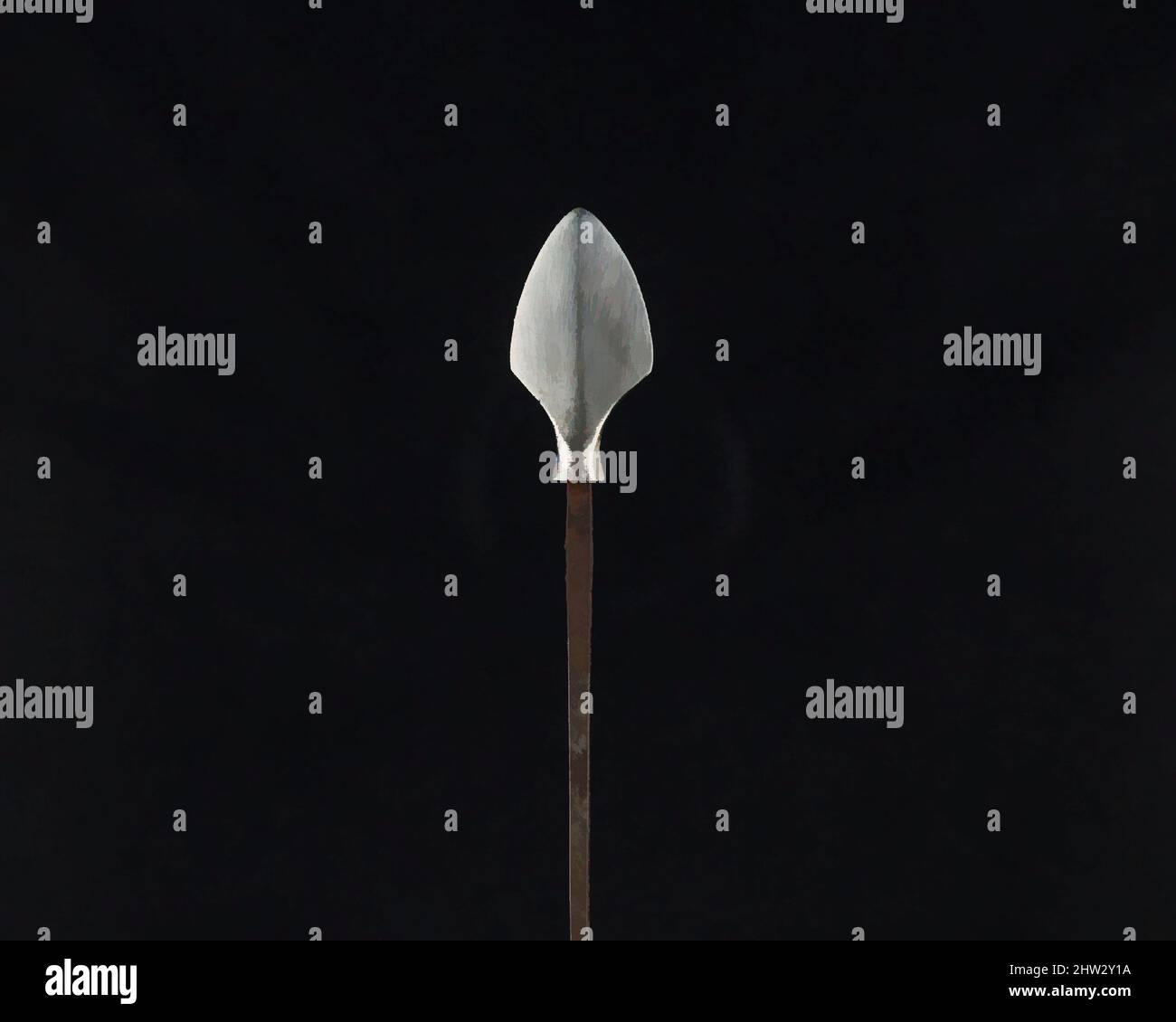 Art inspiré par Arrowhead (Yanonē), 18th siècle, japonais, acier, L. 6 1/2 po. (16,5 cm) ; L. de la tête 1 1/2 po. (3,8 cm) ; avec 3/4 po (1,9 cm) ; poids 0,6 oz (17 g), matériel de tir à l'arc - pointes de flèches, oeuvres classiques modernisées par Artotop avec un peu de modernité. Formes, couleur et valeur, impact visuel accrocheur sur l'art émotions par la liberté d'œuvres d'art d'une manière contemporaine. Un message intemporel qui cherche une nouvelle direction créative. Artistes qui se tournent vers le support numérique et créent le NFT Artotop Banque D'Images