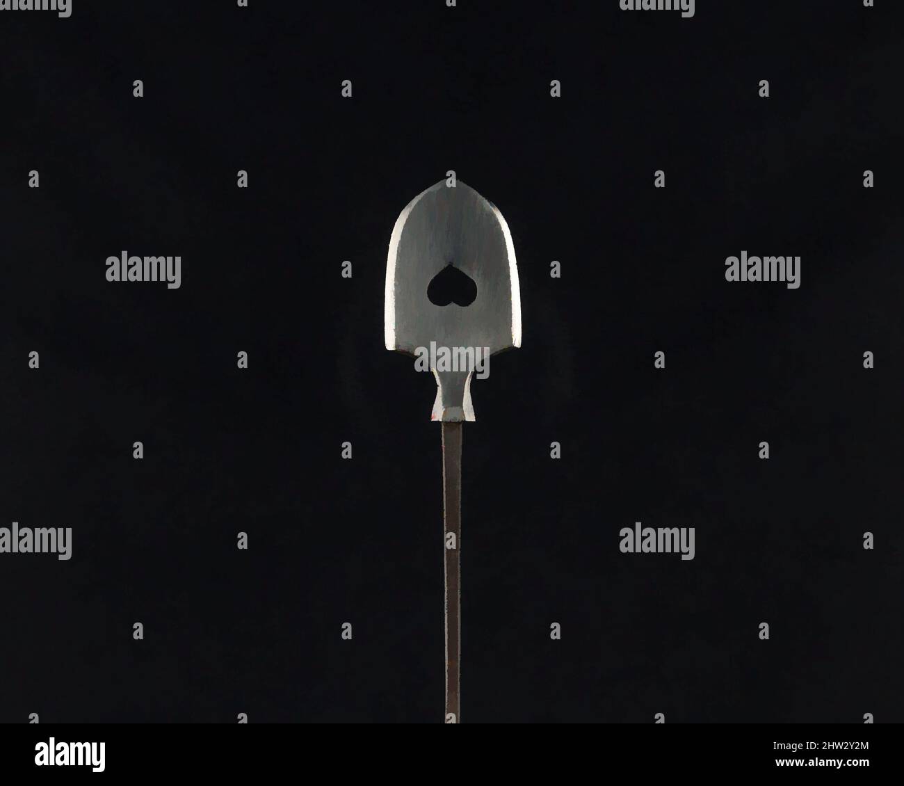 Art inspiré par Arrowhead (Yanonē), 18th siècle, japonais, acier, L. 7 po. (17,8 cm) ; L. de la tête 1 3/4 po. (4,5 cm) ; avec 1 po (2,5 cm) ; poids 0,7 oz (19,8 g), matériel de tir à l'arc - pointes de flèches, oeuvres classiques modernisées par Artotop avec un peu de modernité. Formes, couleur et valeur, impact visuel accrocheur sur l'art émotions par la liberté d'œuvres d'art d'une manière contemporaine. Un message intemporel qui cherche une nouvelle direction créative. Artistes qui se tournent vers le support numérique et créent le NFT Artotop Banque D'Images